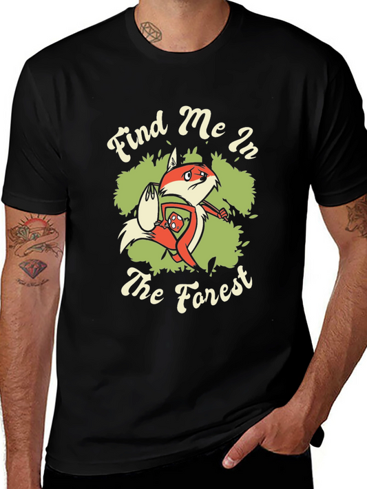 Find Me in the Forest Fox Graphic T-Shirt