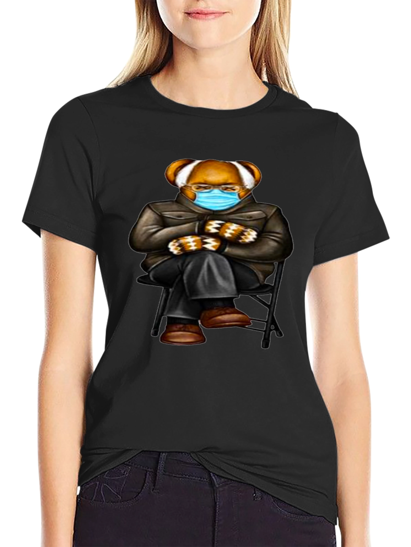 Bernie Bear Black T-Shirt
