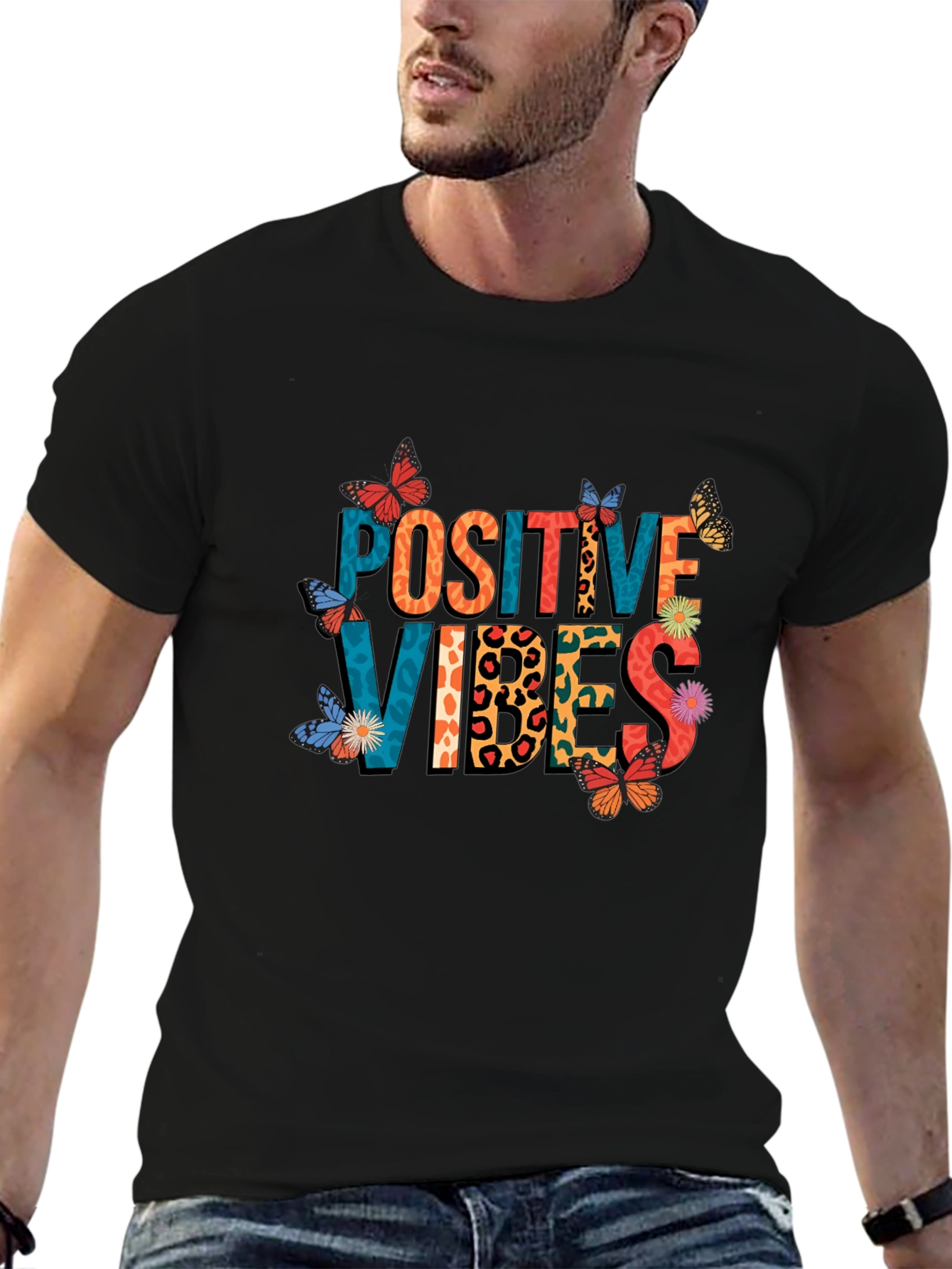 Positive Vibes Graphic Tee - Stylish Comfort