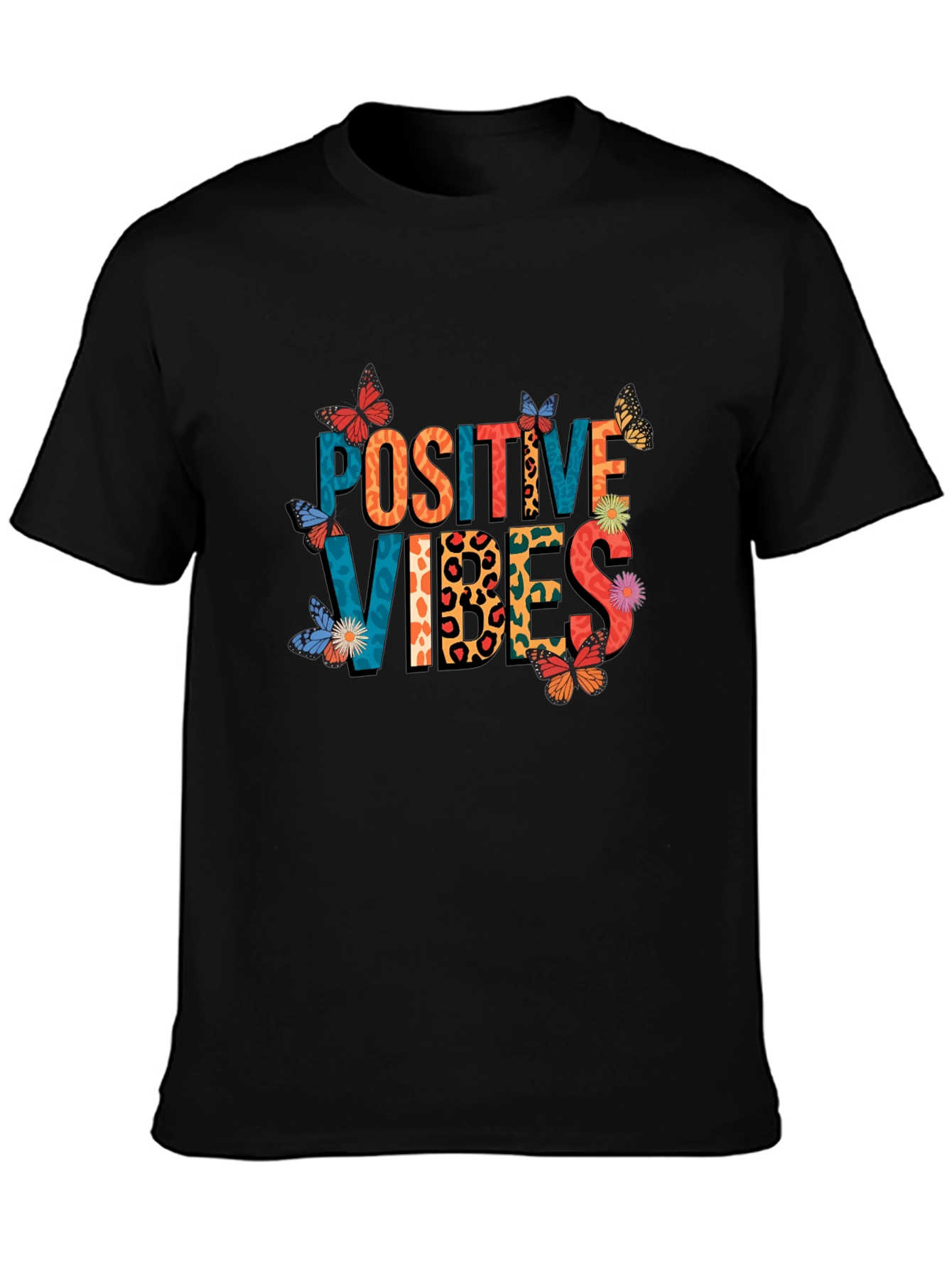 Positive Vibes Graphic Tee - Stylish Comfort