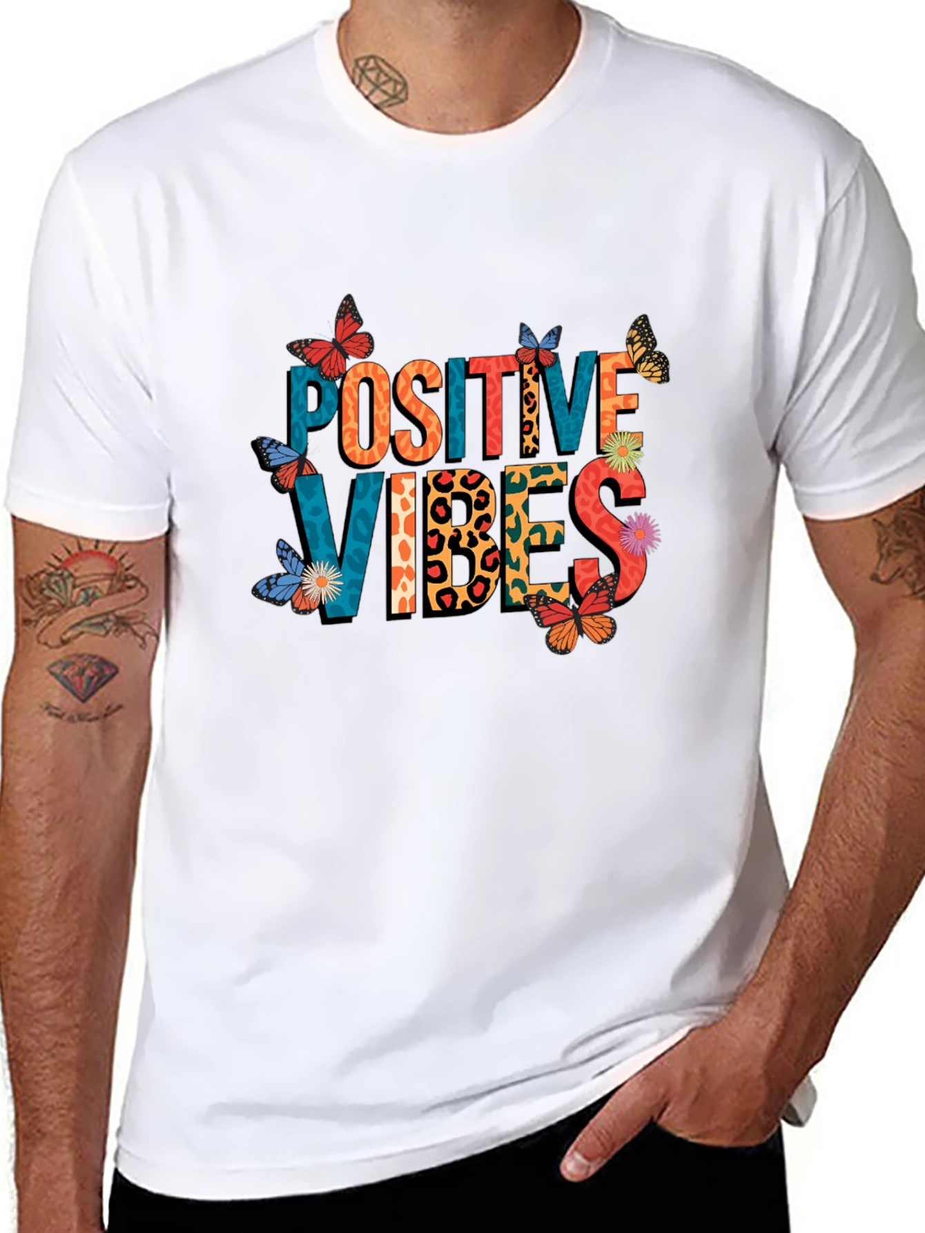 Positive Vibes Graphic Tee - Stylish Comfort