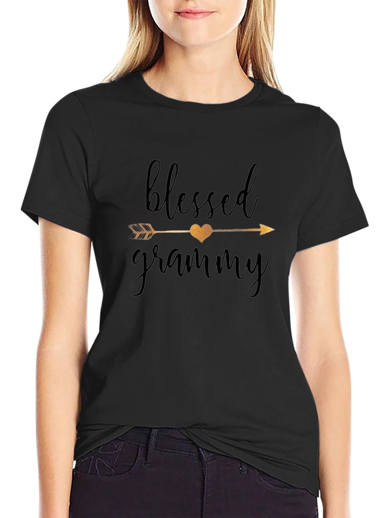 Blessed Grammy T-Shirt Arrow Heart