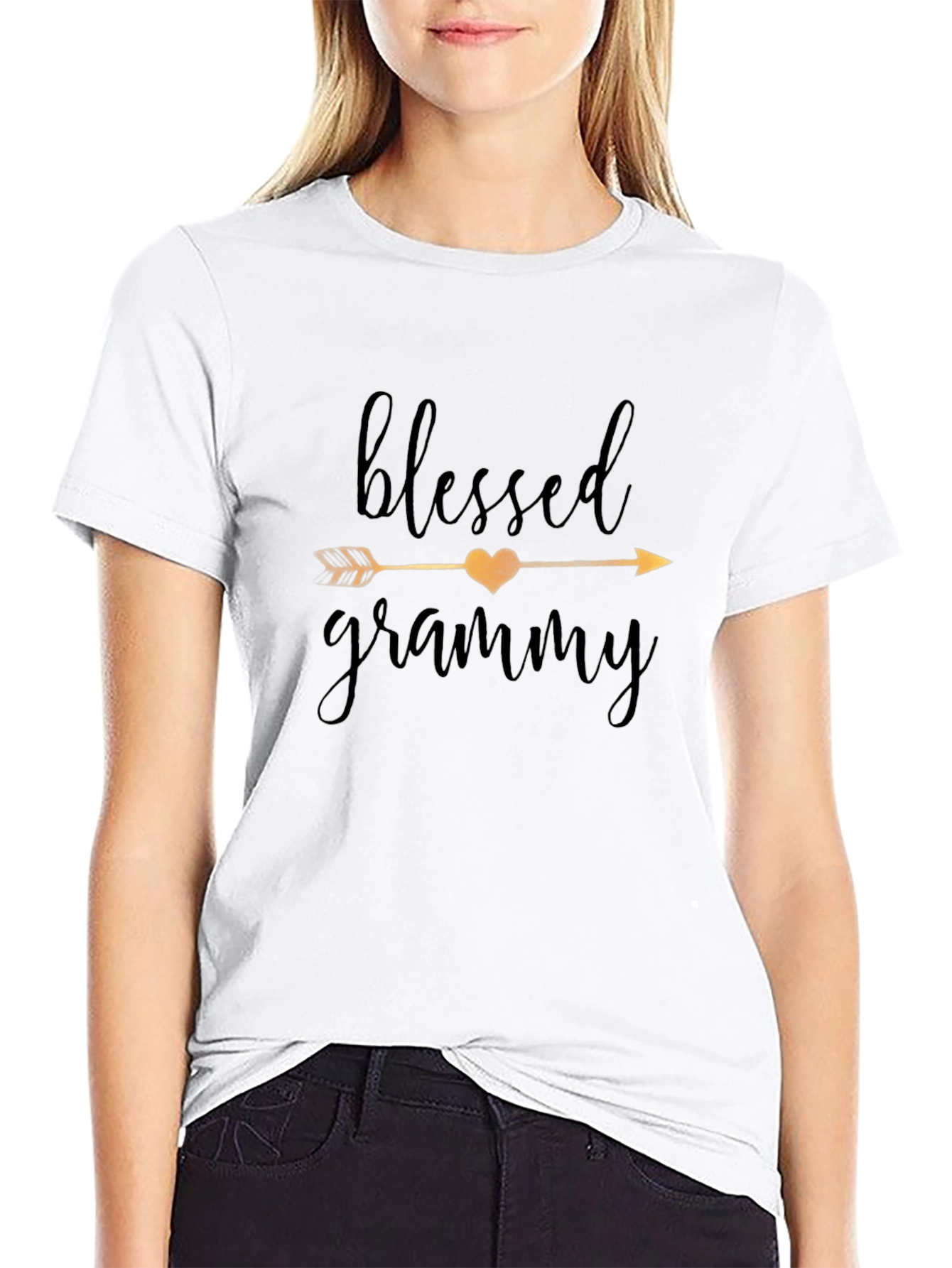Blessed Grammy T-Shirt Arrow Heart