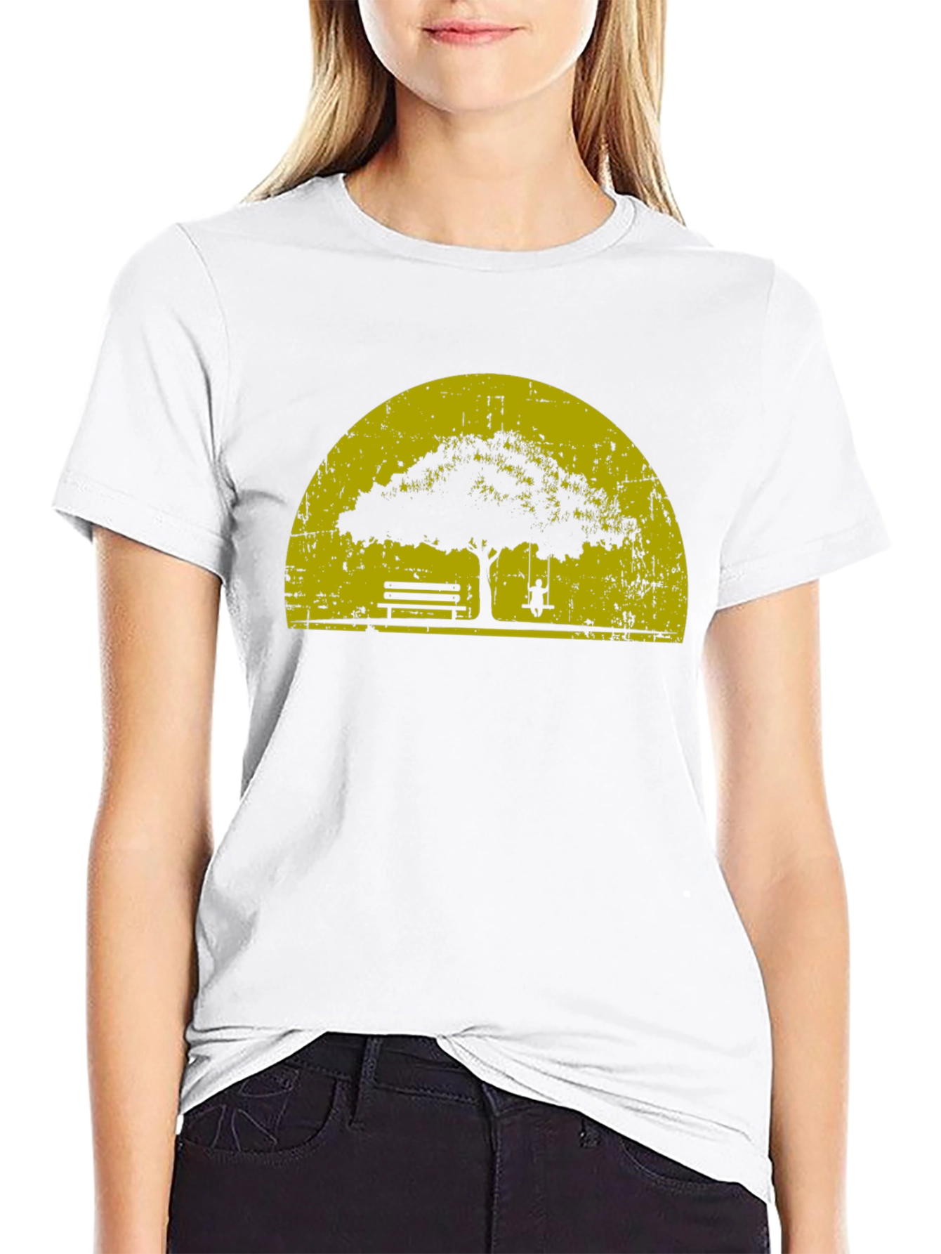 Nature Silhouette Graphic T-Shirt - Relaxed Comfort