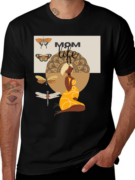 Mom Life Graphic Tee - Maternity T-Shirt