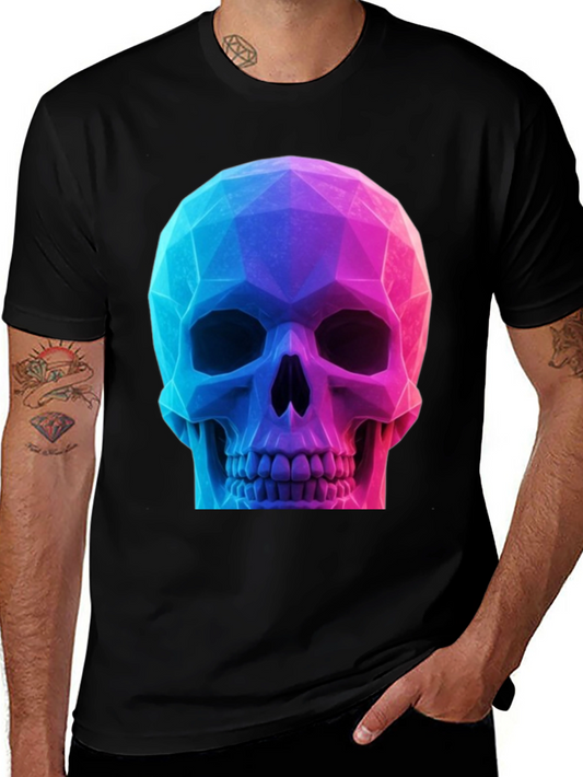 Geometric Skull Graphic T-Shirt