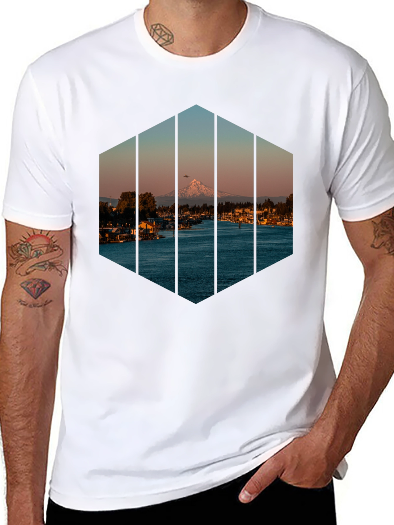 Lake Scene Graphic Tee