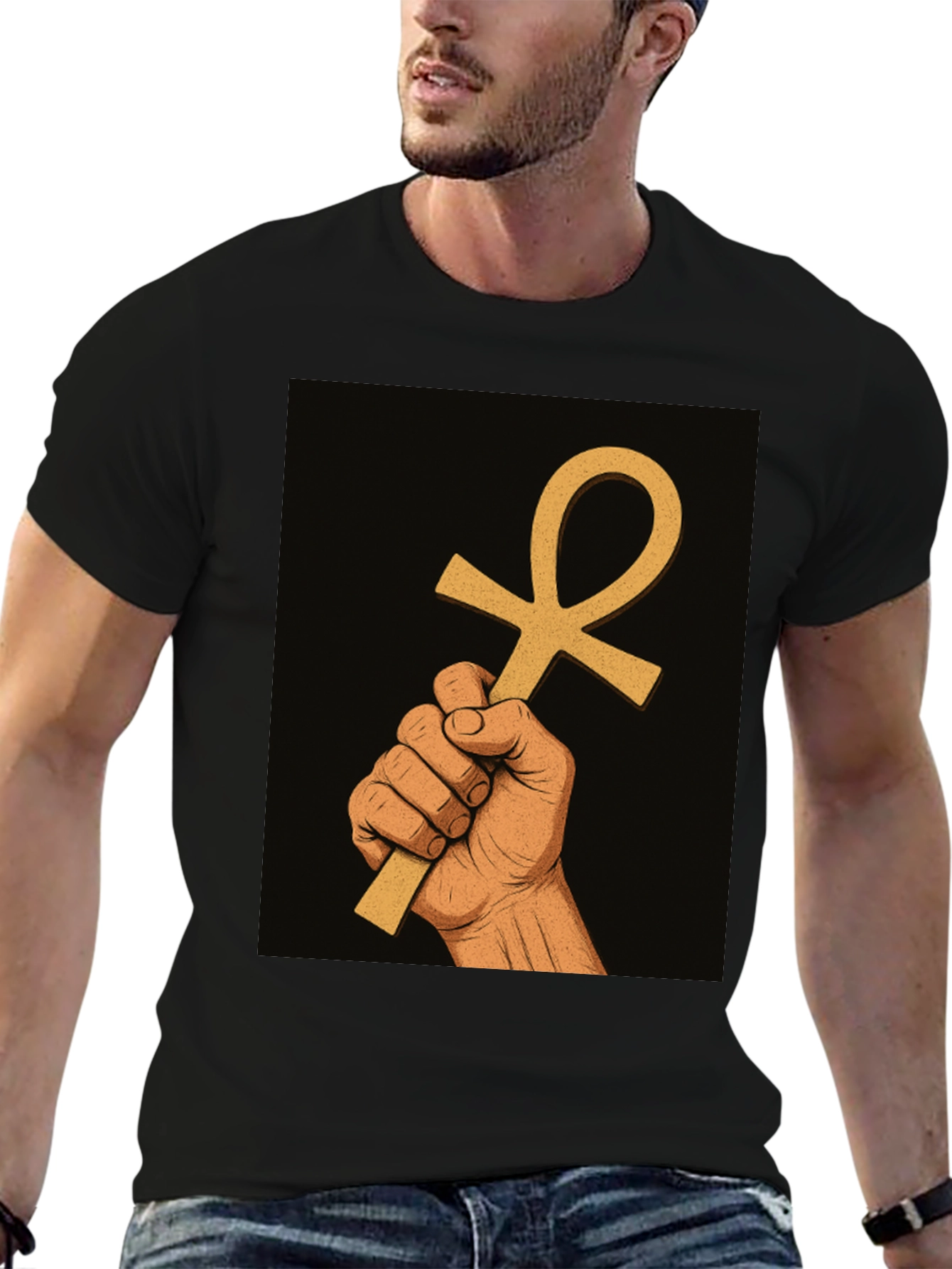 Ankh Symbol Hand T-Shirt