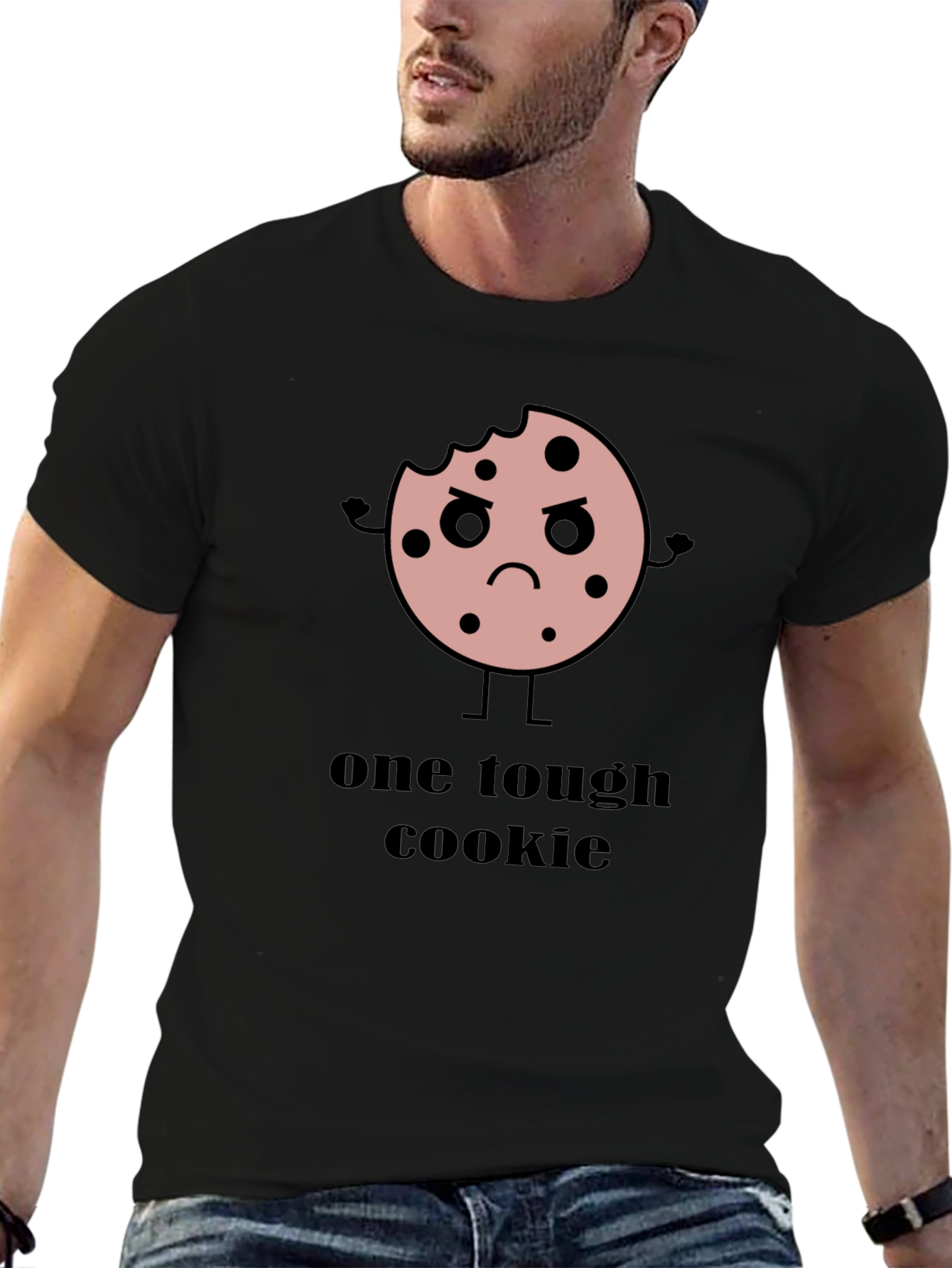 One Tough Cookie Graphic T-Shirt - Black