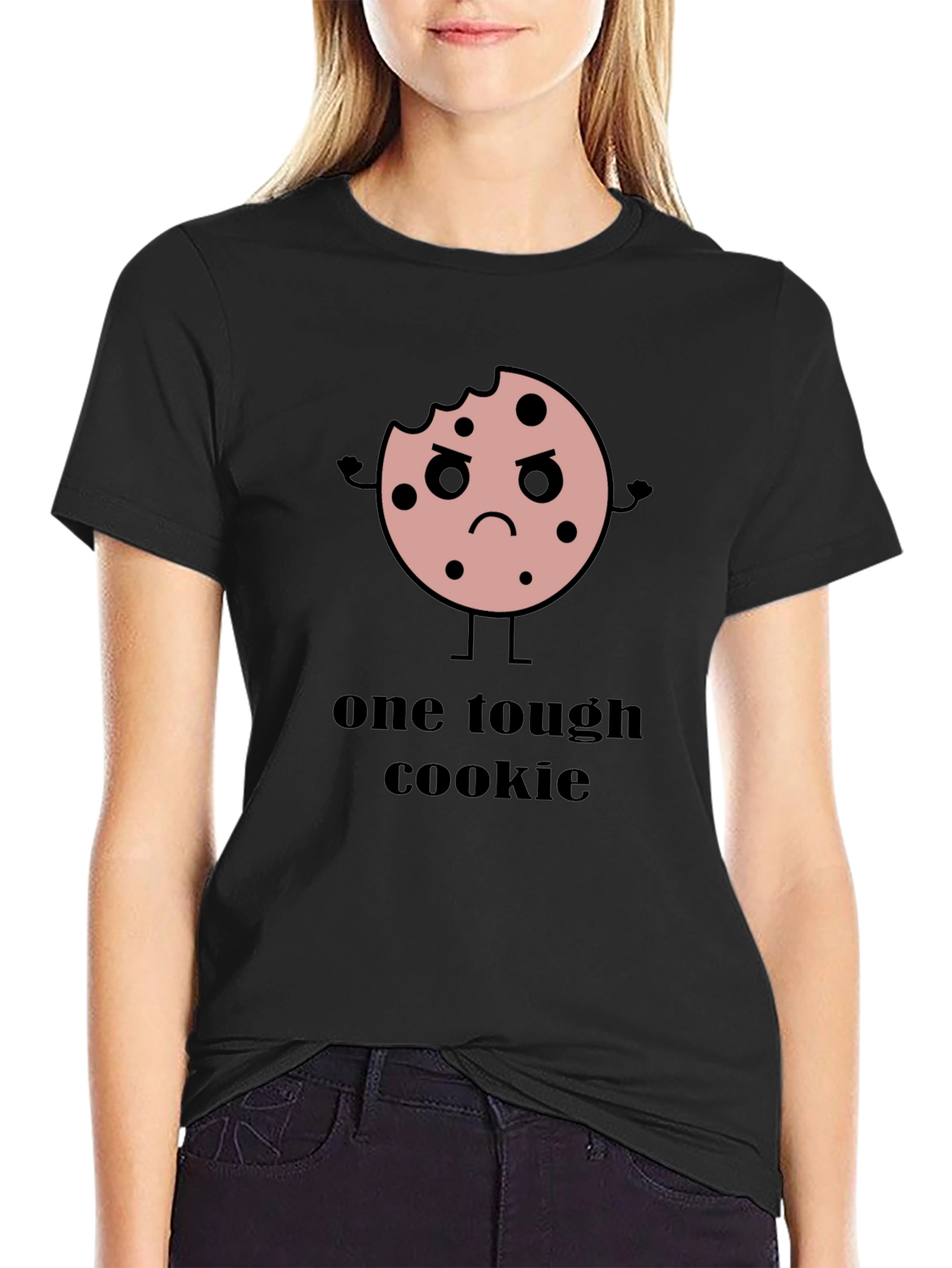 One Tough Cookie Graphic T-Shirt - Black