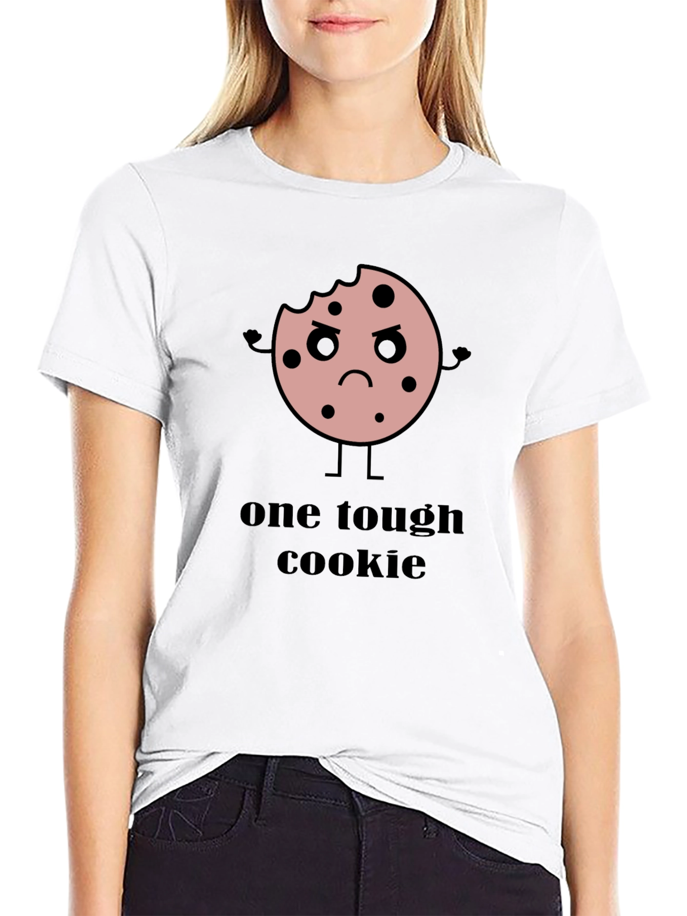 One Tough Cookie Graphic T-Shirt - Black