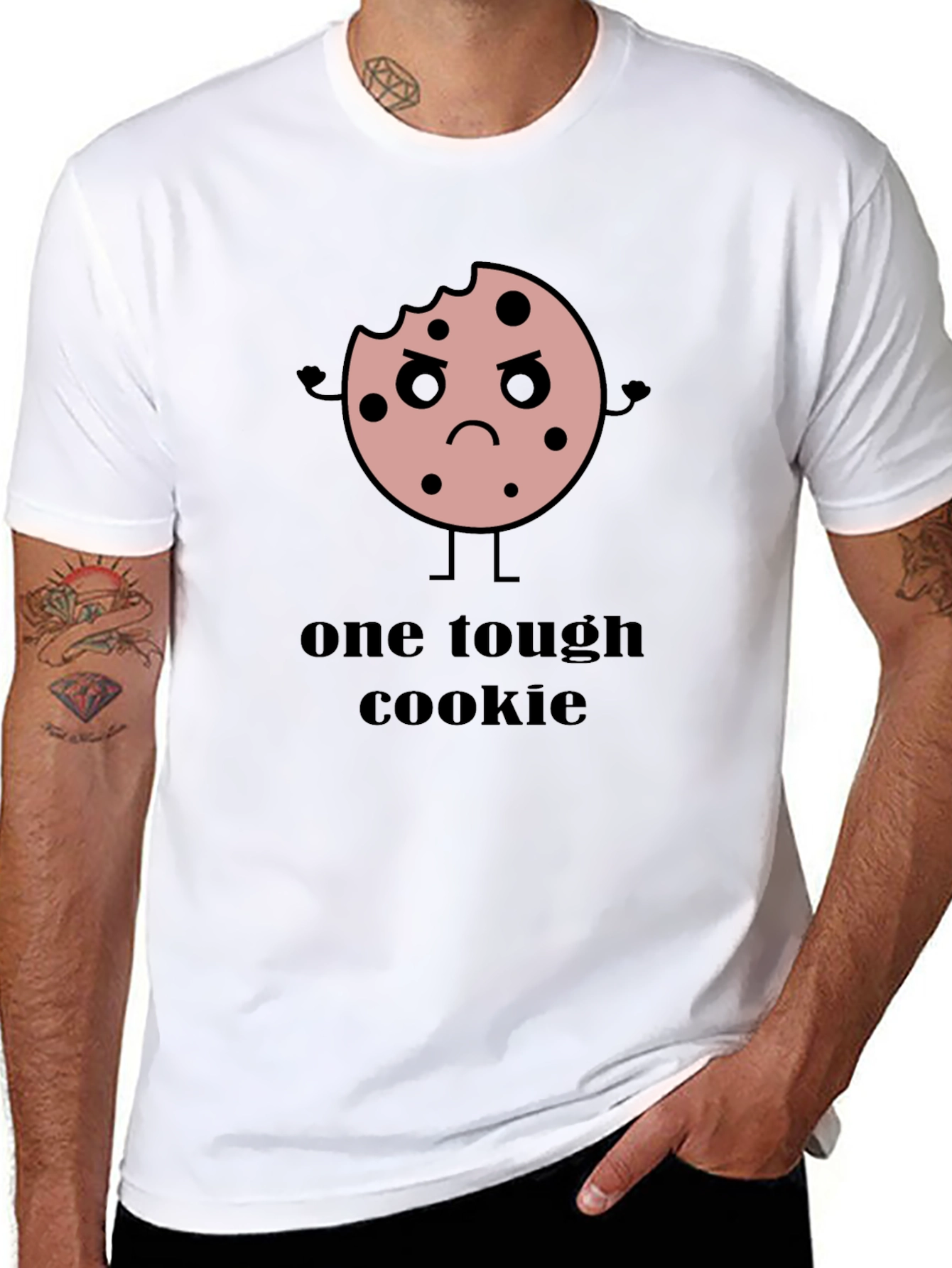 One Tough Cookie Graphic T-Shirt - Black