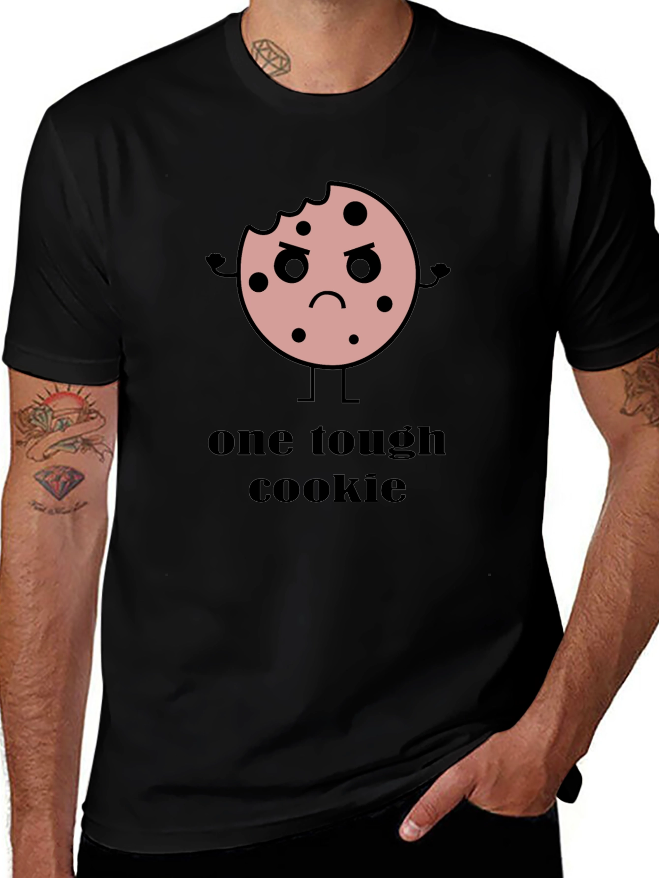 One Tough Cookie Graphic T-Shirt - Black