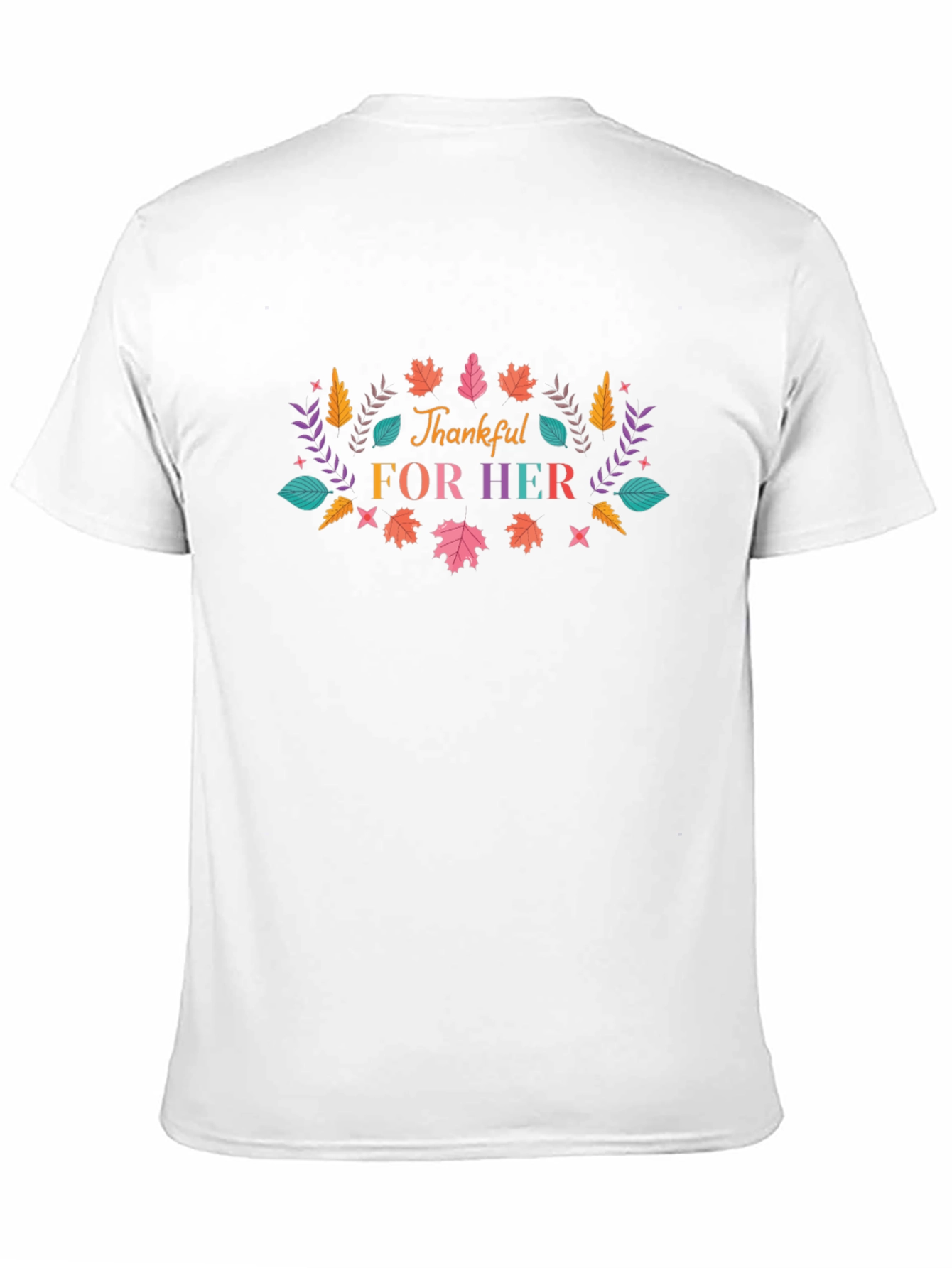 Thankful For Her T-Shirt - Black Casual Tee