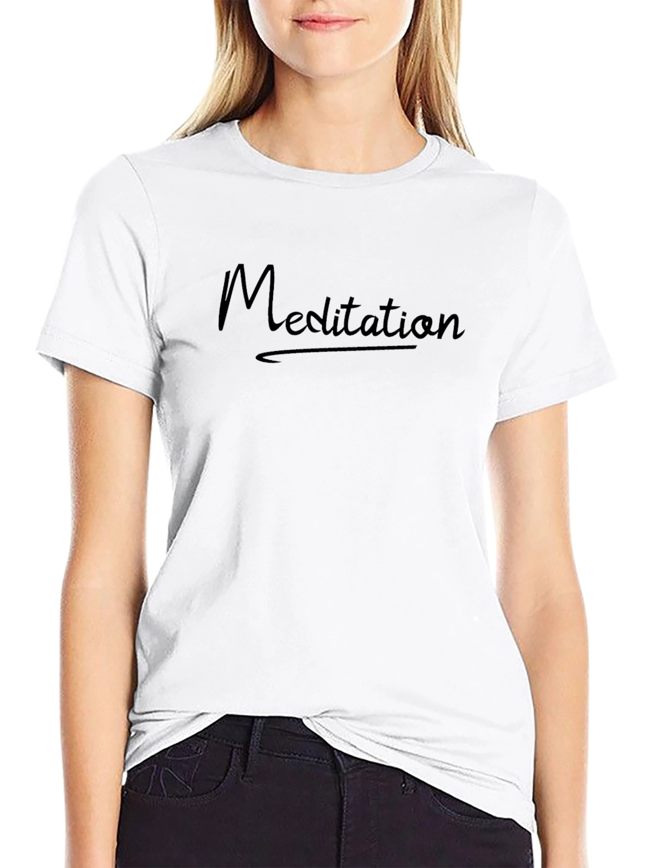 Meditation T-Shirt - Relaxed Fit - Black