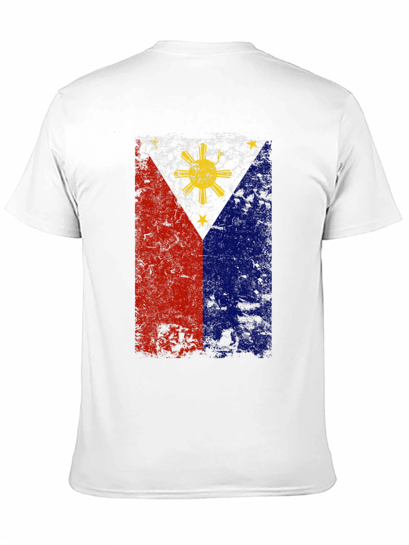 Distressed Philippines Flag Graphic T-Shirt