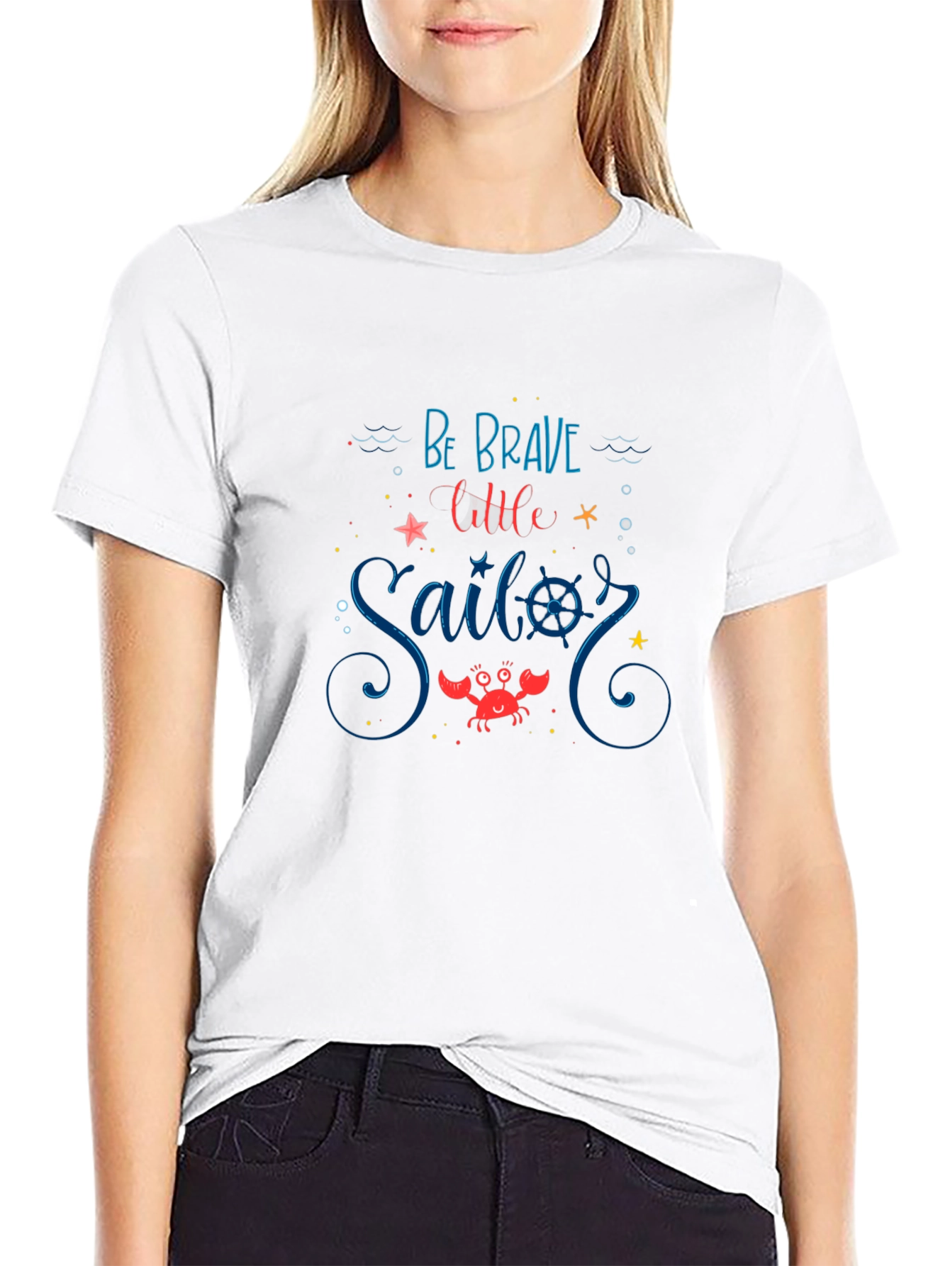 Be Brave Little Sailor Graphic Tee
