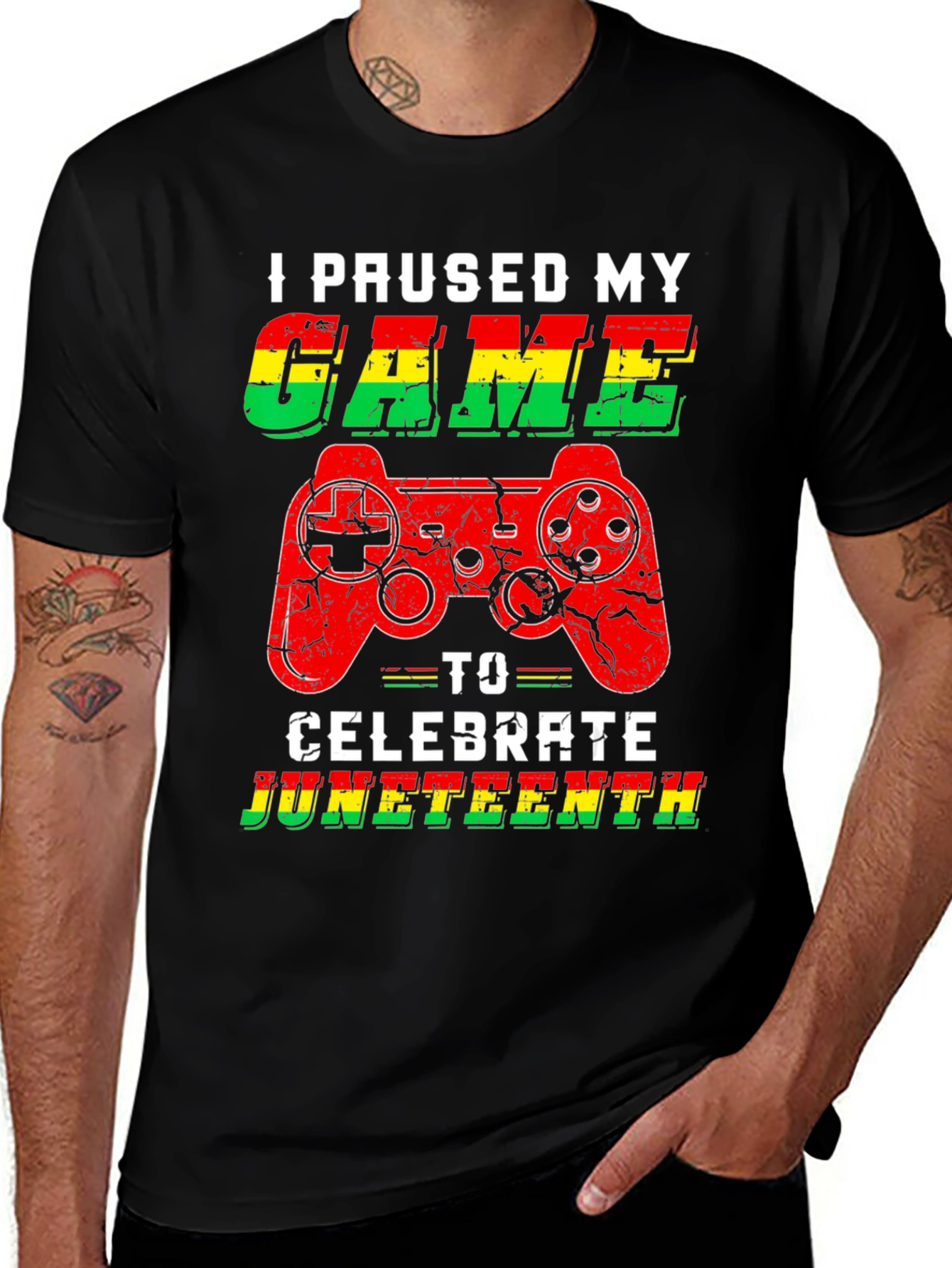 Paused My Game Juneteenth T-Shirt