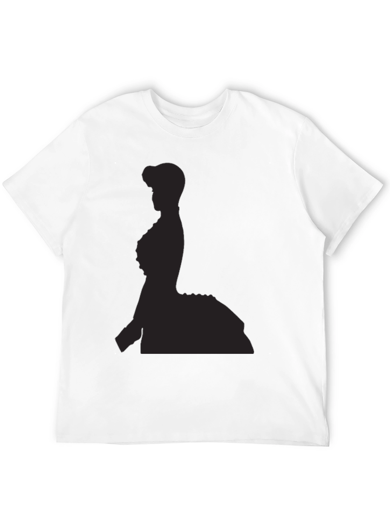 Elegant Silhouette Black T-Shirt