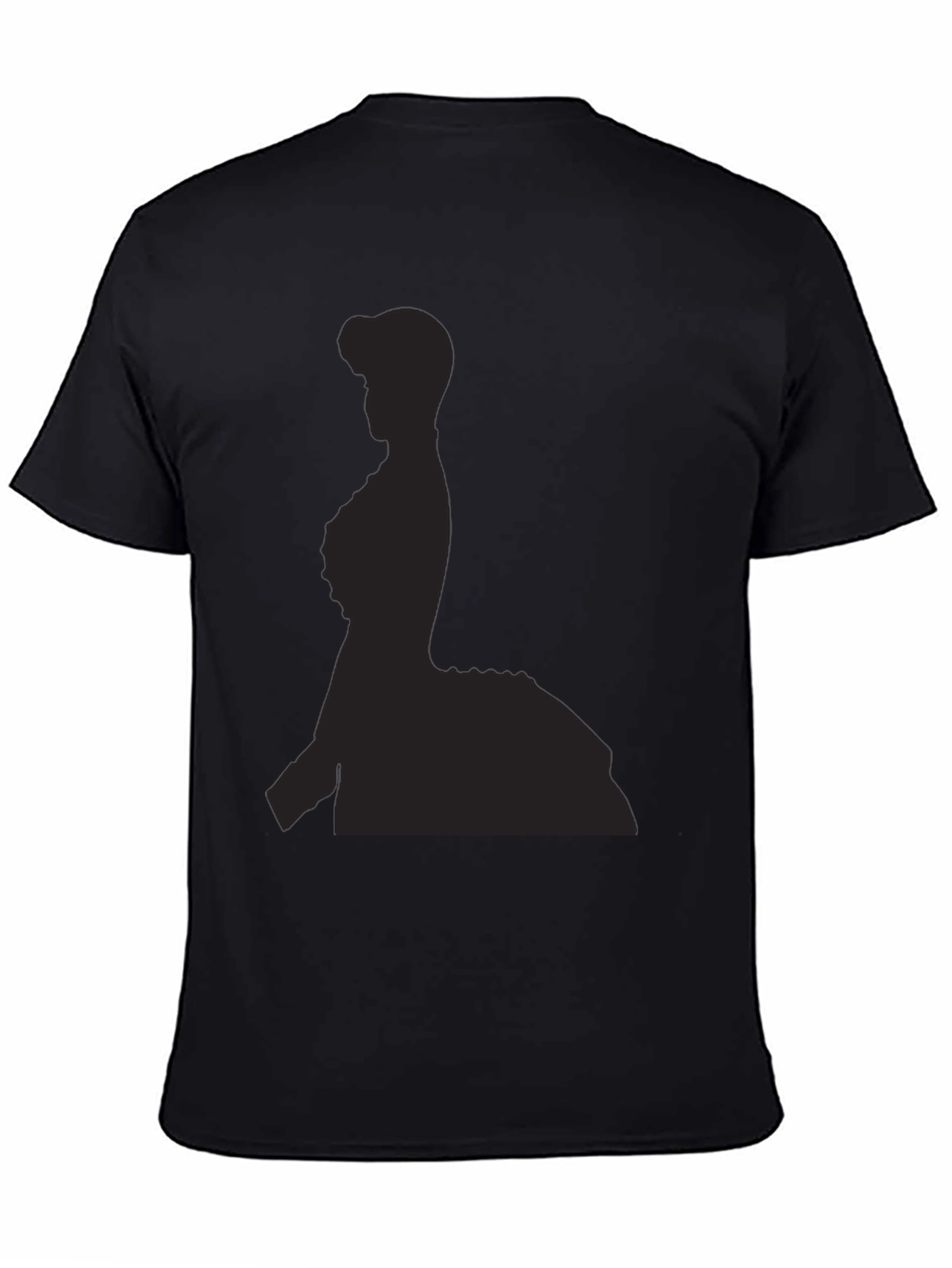 Elegant Silhouette Black T-Shirt