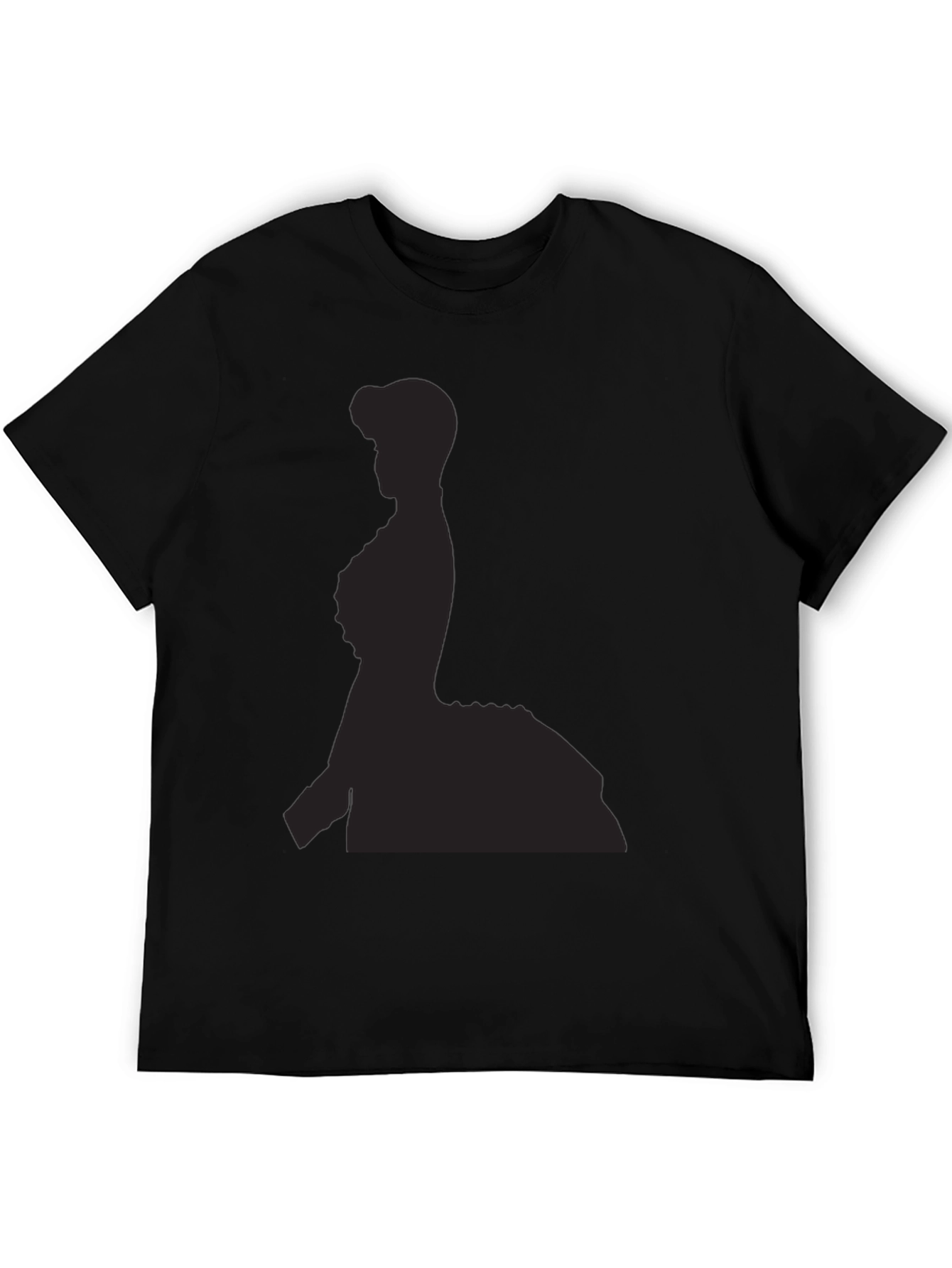 Elegant Silhouette Black T-Shirt
