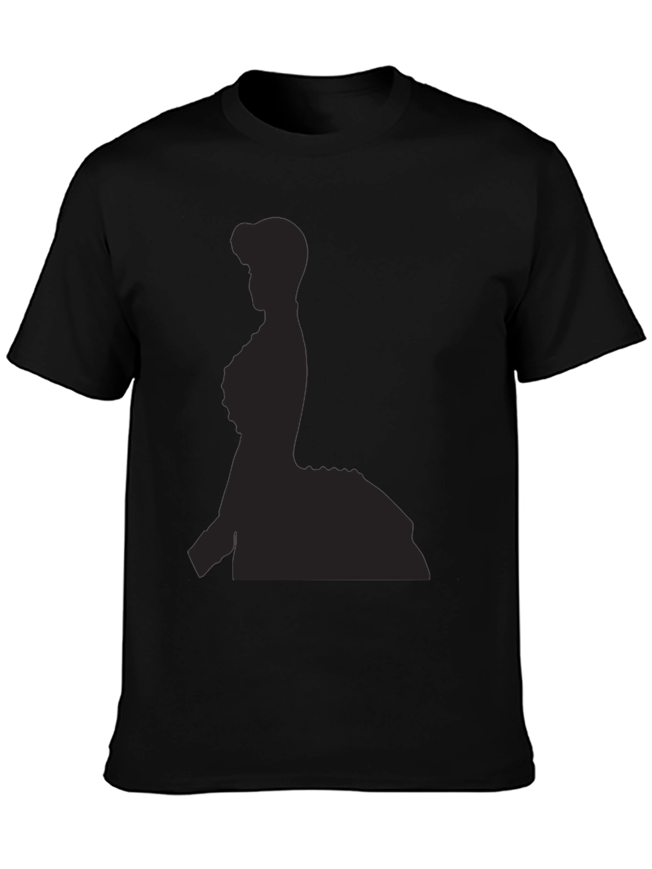 Elegant Silhouette Black T-Shirt
