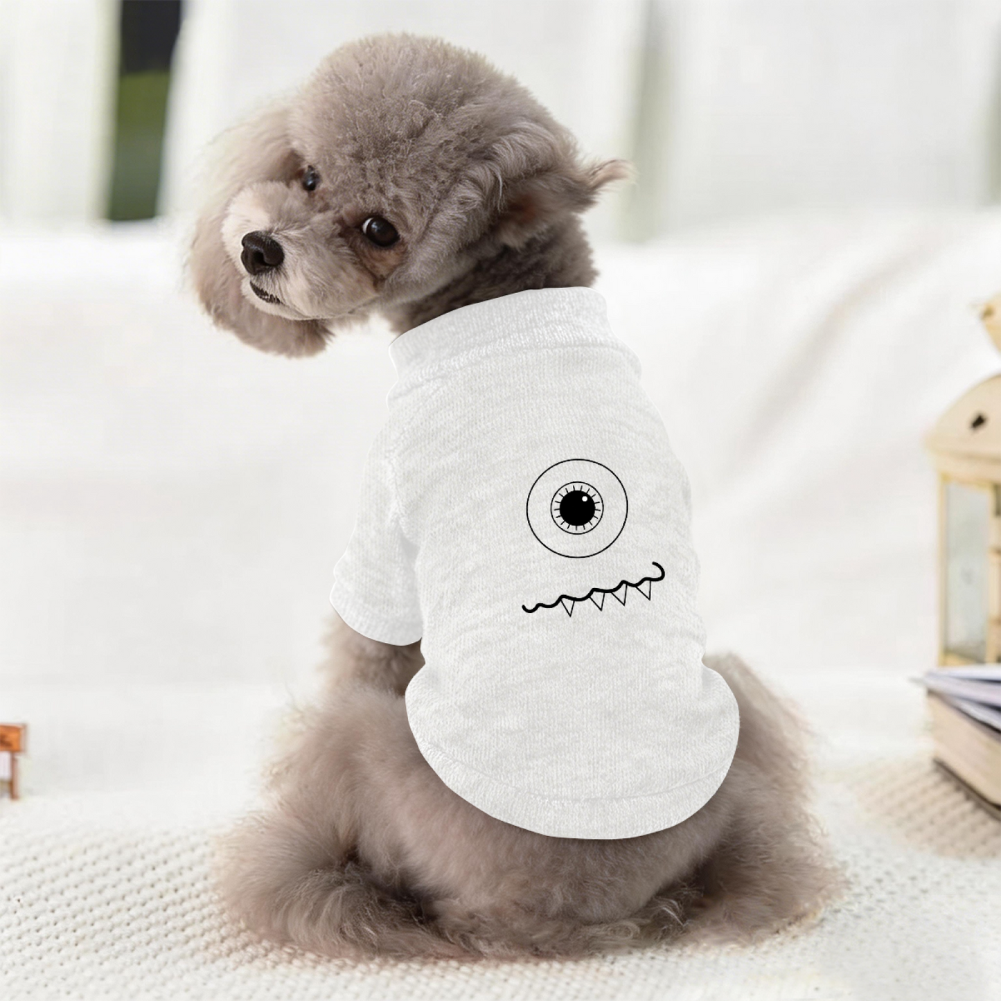 Minimalist Pure Color Versatile Pet Cardigan Sweater