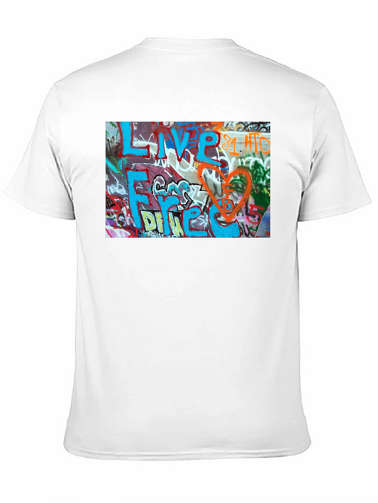 Graffiti Art T-Shirt - Live Free Design