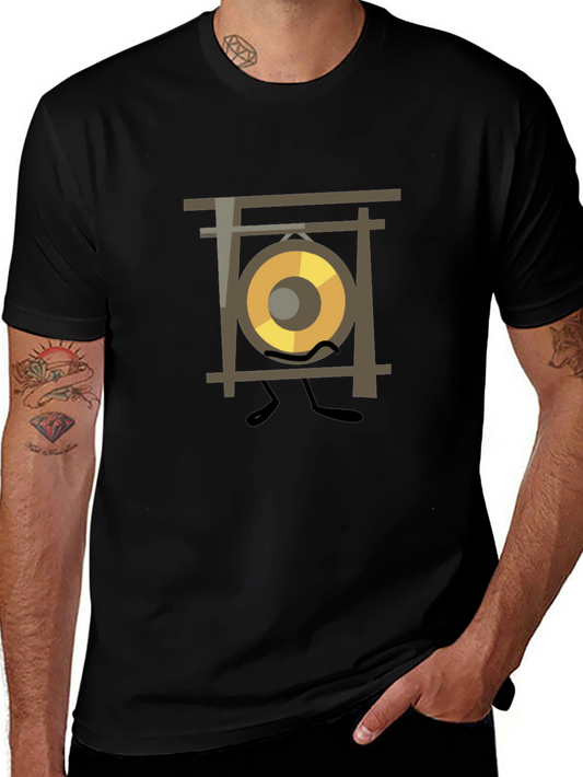Gong Character Graphic Tee - Unique Music Lover Shirt