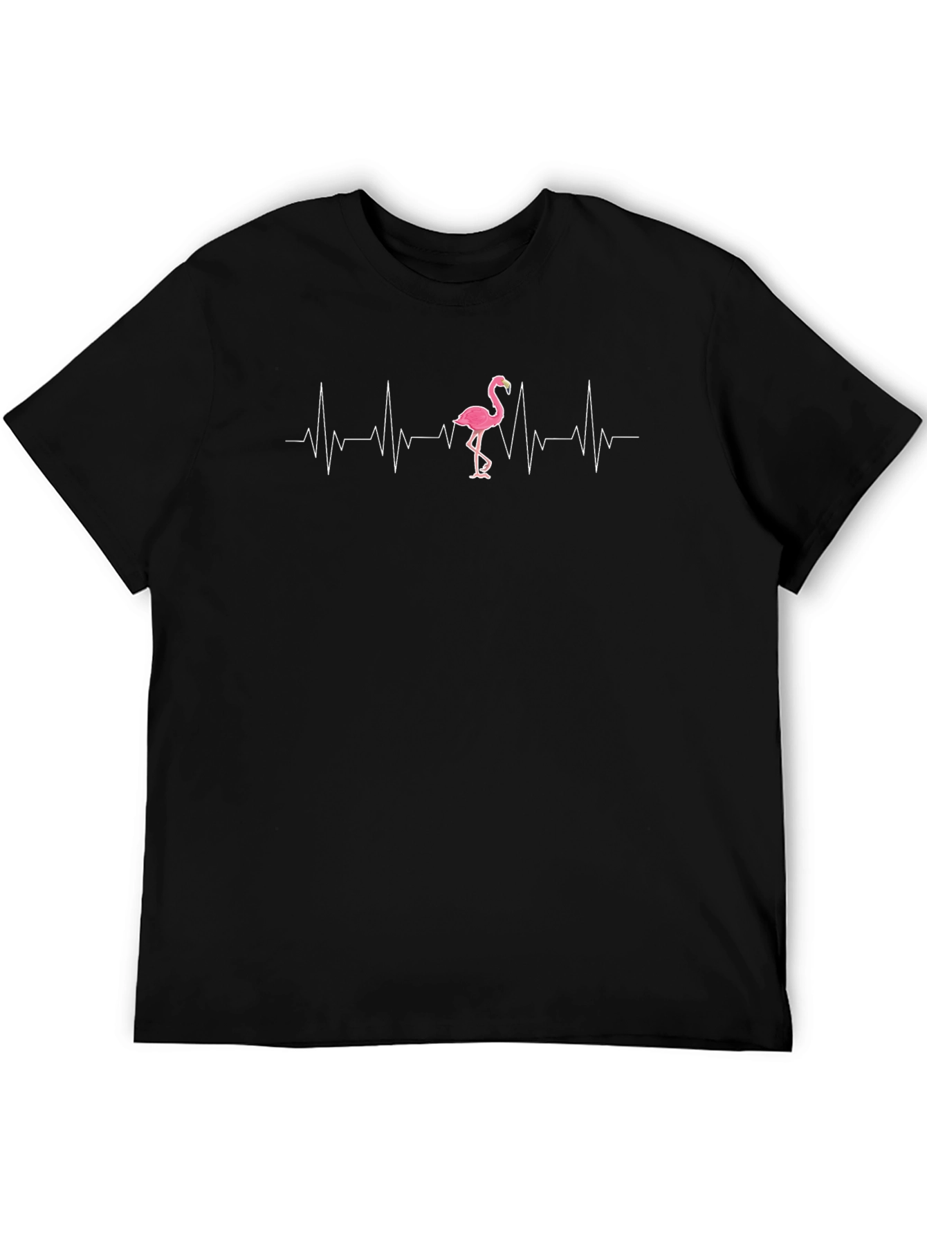 Flamingo Heartbeat T-Shirt - Novelty Tee