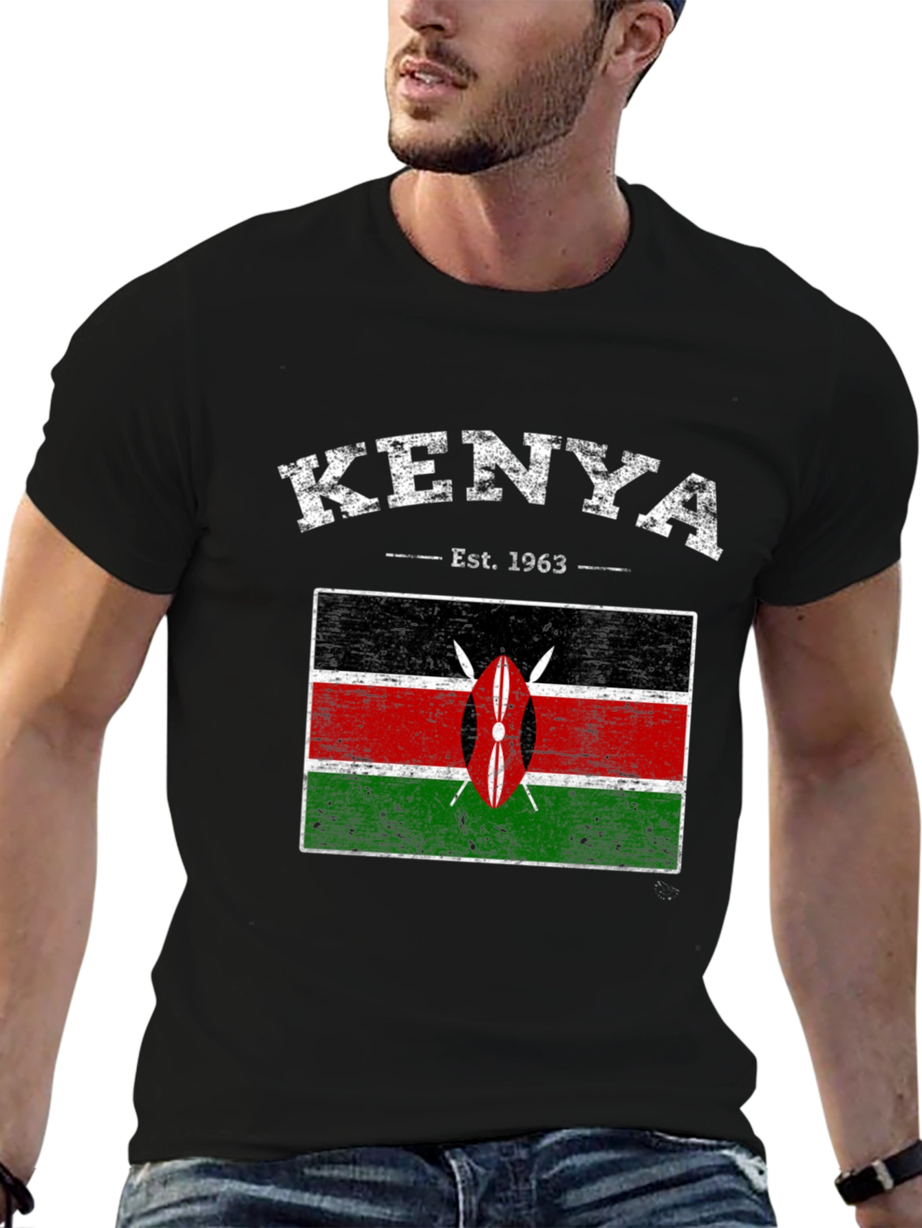 Kenya Flag Graphic T-Shirt - Est. 1963