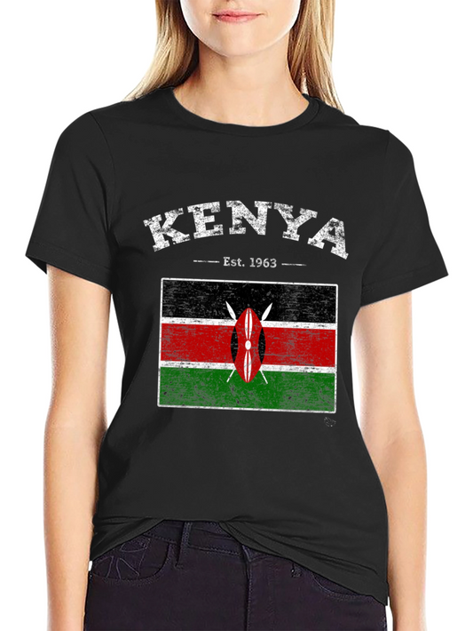 Kenya Flag Graphic T-Shirt - Est. 1963