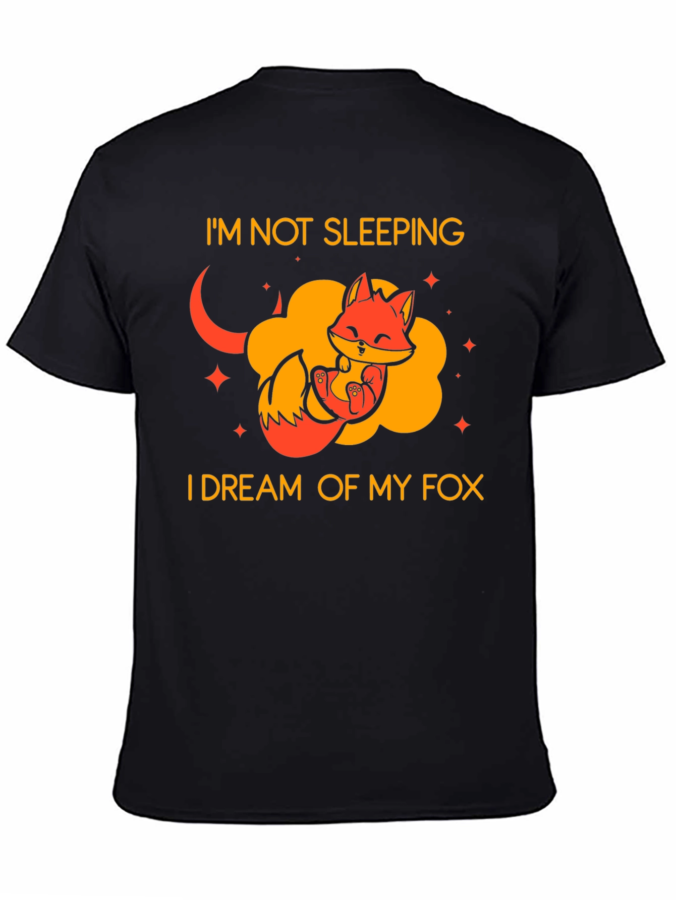 Dreaming Fox Graphic Tee - Cute Sleep Shirt