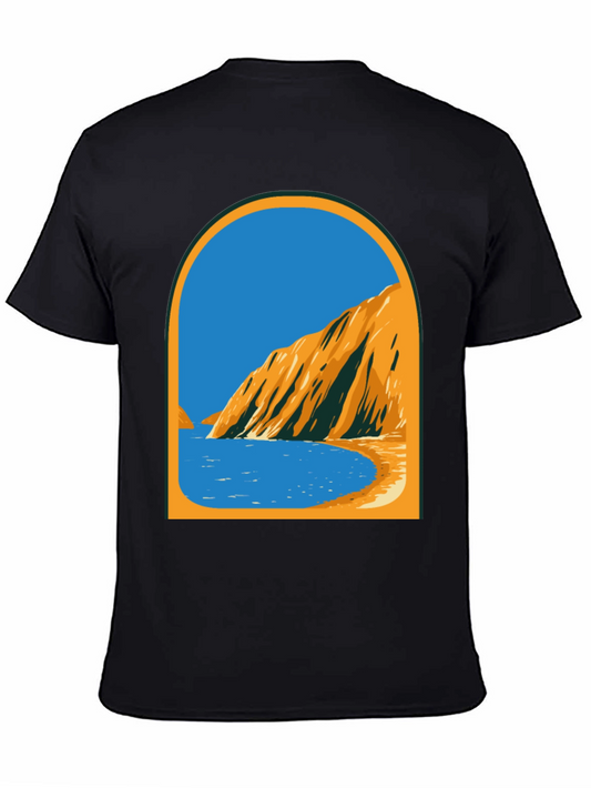 Coastal View Graphic Tee - Black