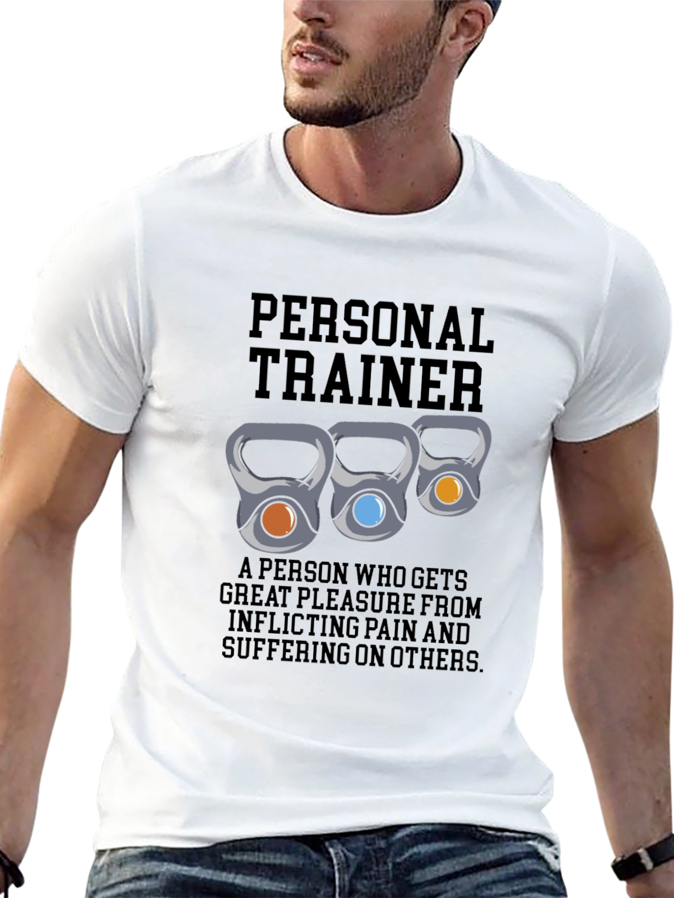 Personal Trainer Kettlebell Graphic T-Shirt