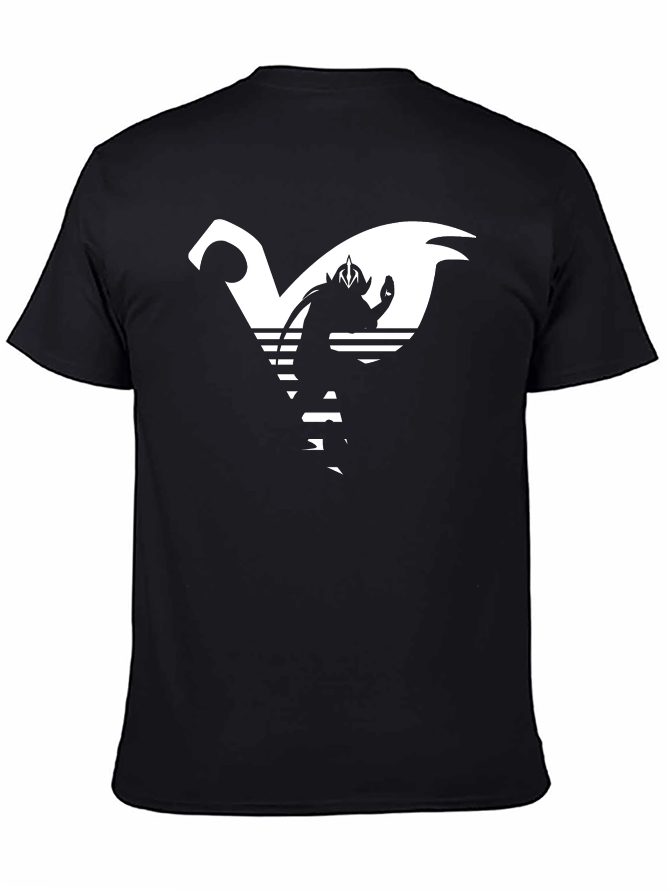 Retro Anime Graphic Tee - Black