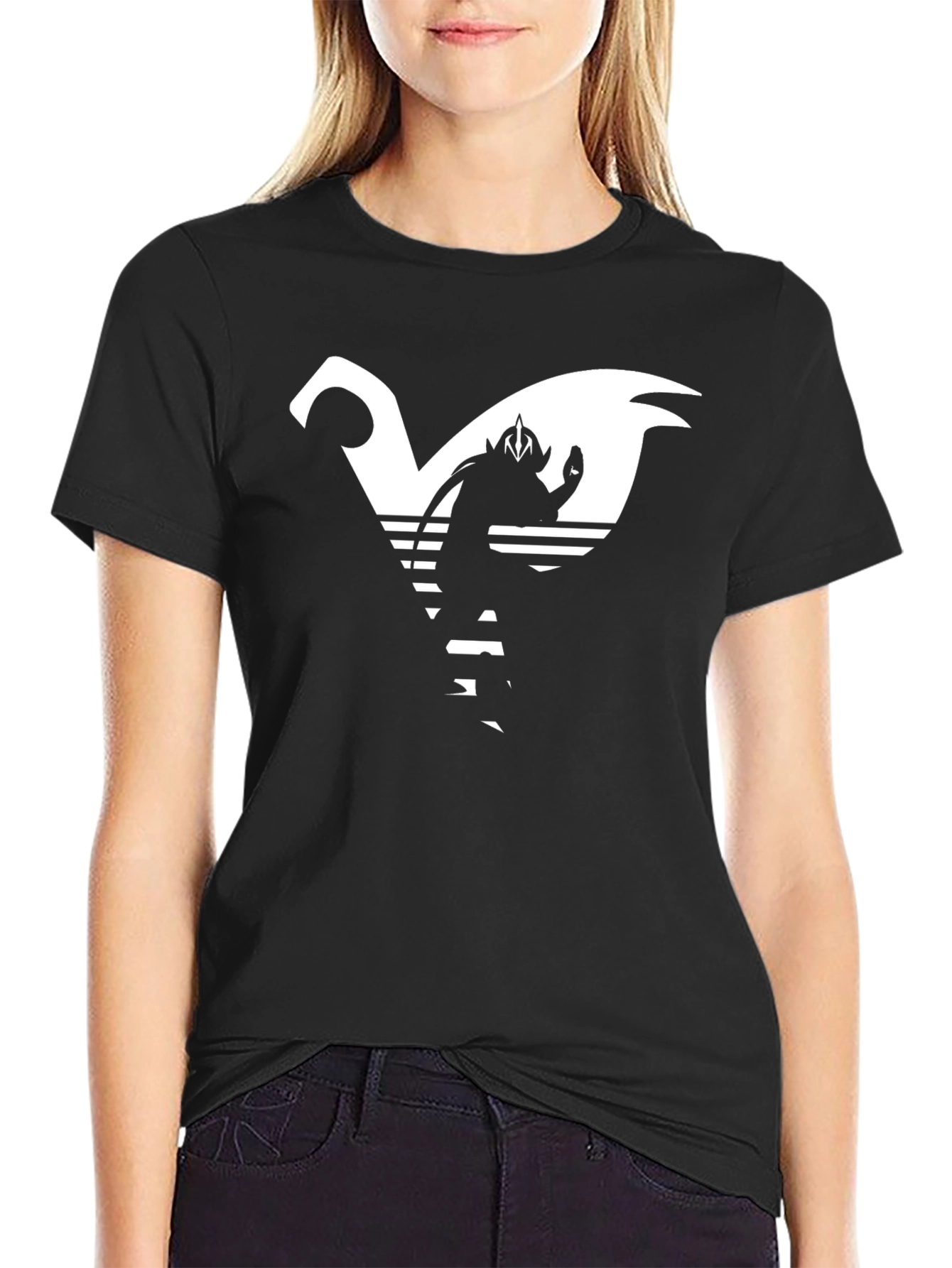 Retro Anime Graphic Tee - Black
