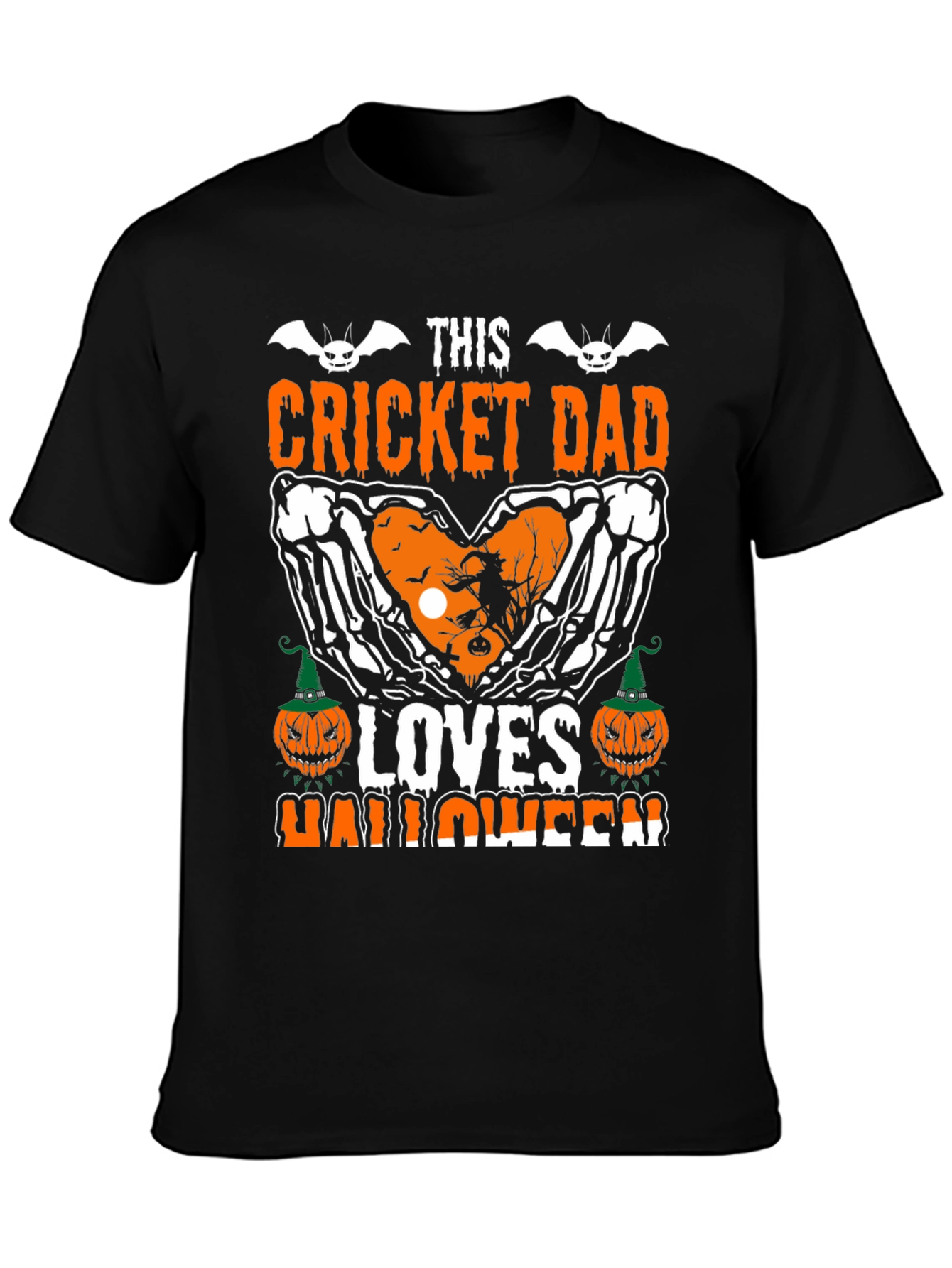Cricket Dad Halloween Graphic Tee