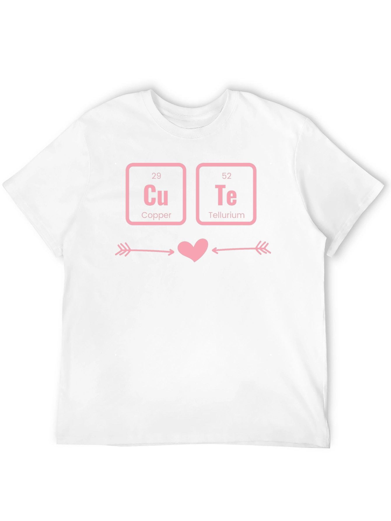 Cute Chemistry Pun T-Shirt - Copper & Tellurium Love