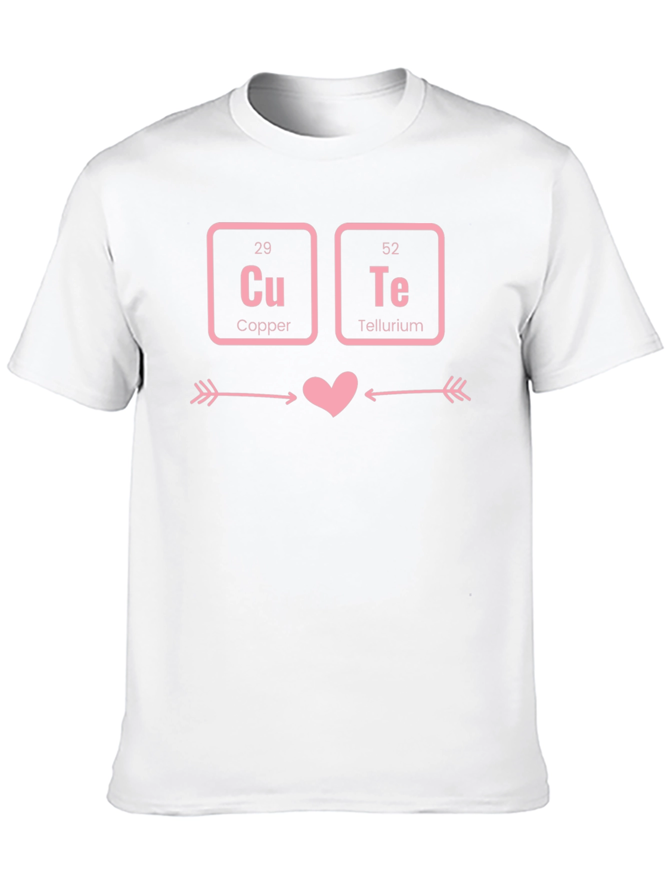 Cute Chemistry Pun T-Shirt - Copper & Tellurium Love