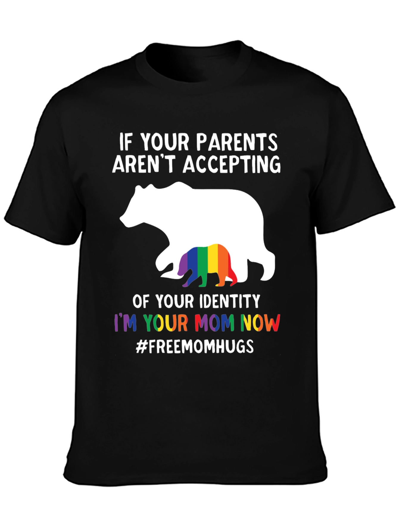 LGBTQ+ Mom Bear Graphic T-Shirt