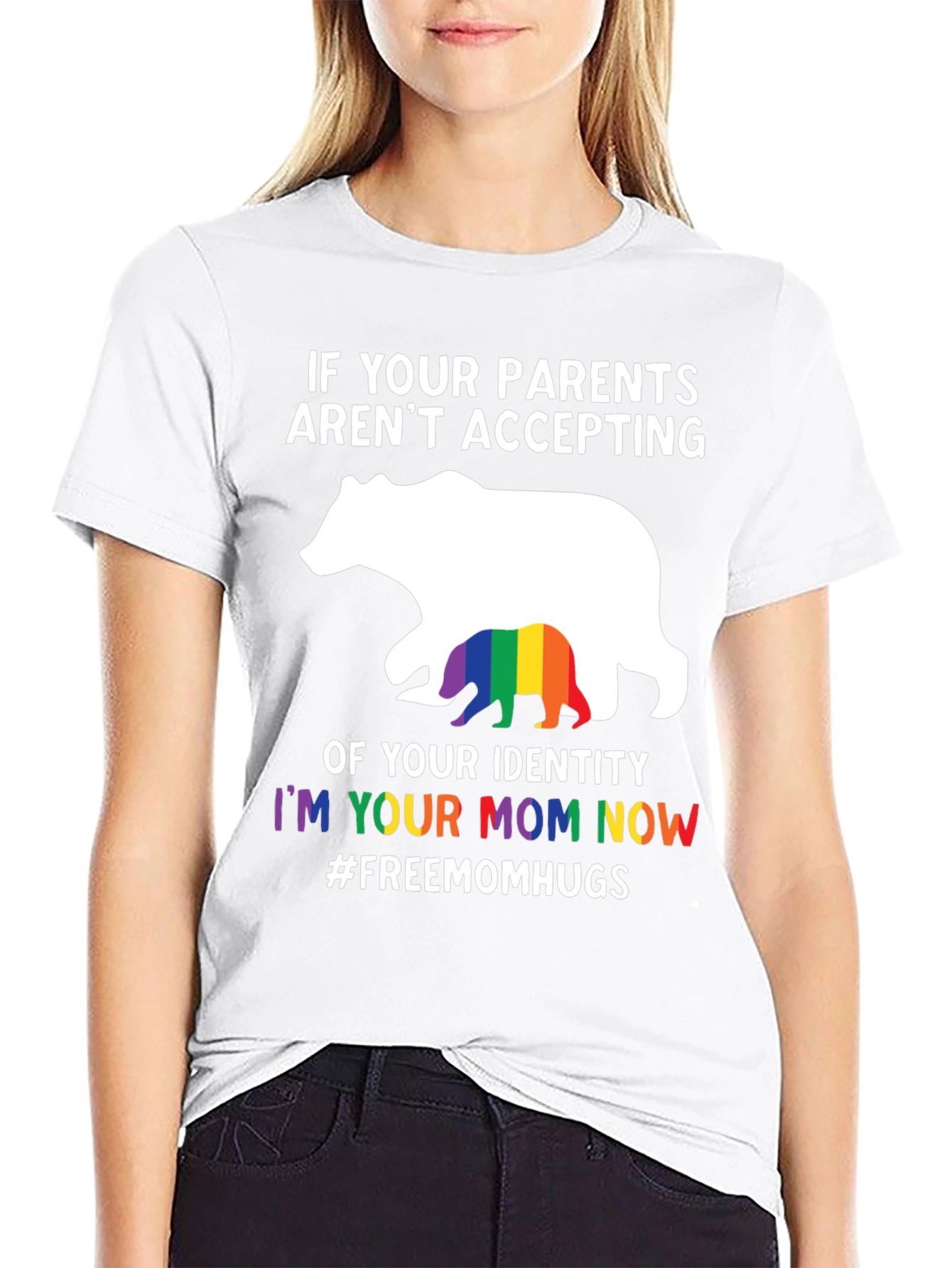 LGBTQ+ Mom Bear Graphic T-Shirt
