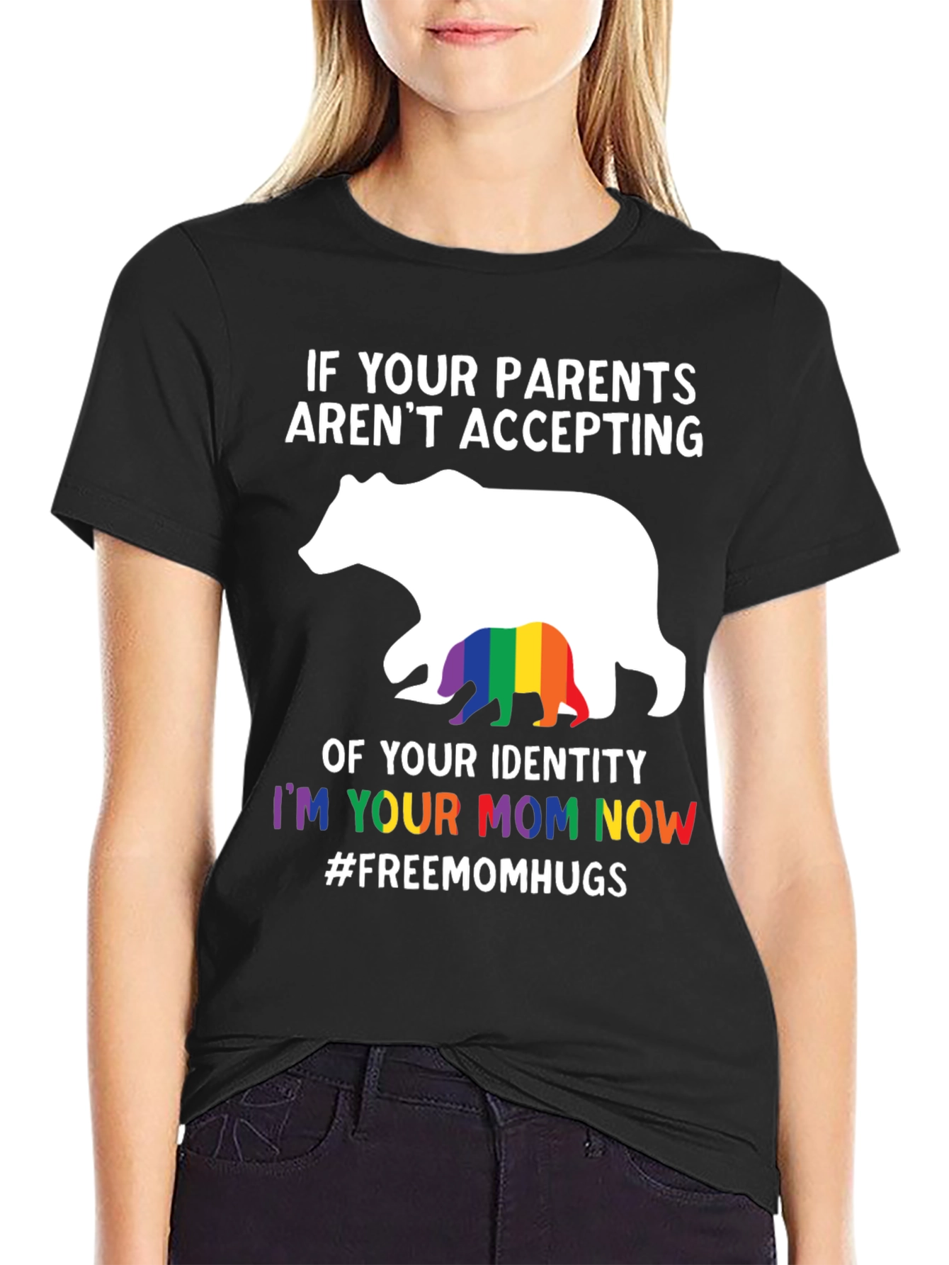 LGBTQ+ Mom Bear Graphic T-Shirt