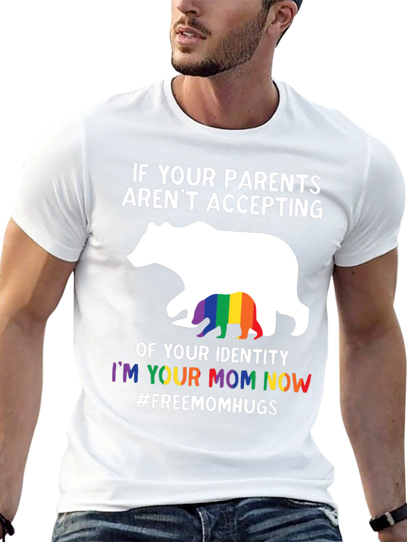 LGBTQ+ Mom Bear Graphic T-Shirt