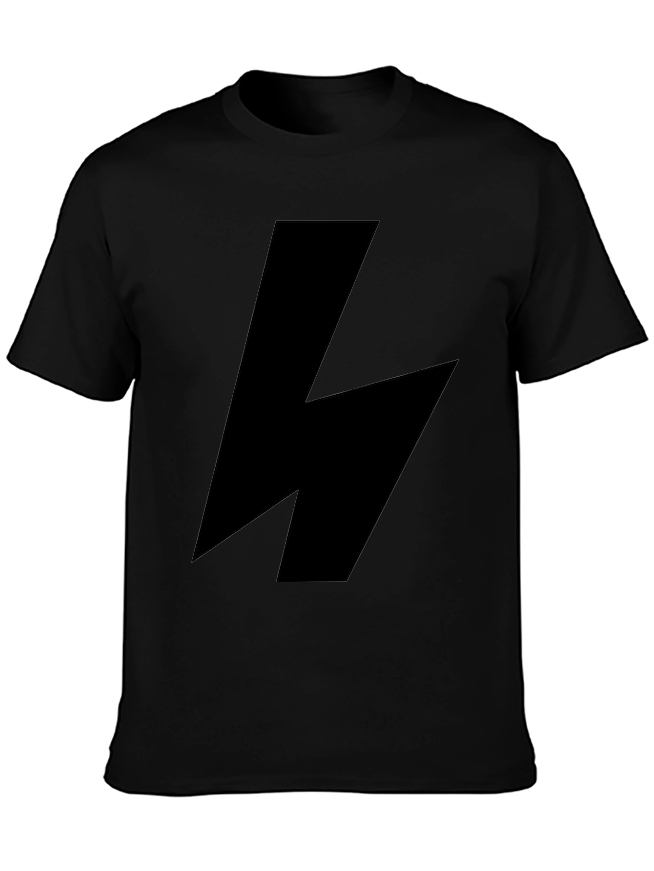 Bold Lightning Bolt Black T-Shirt