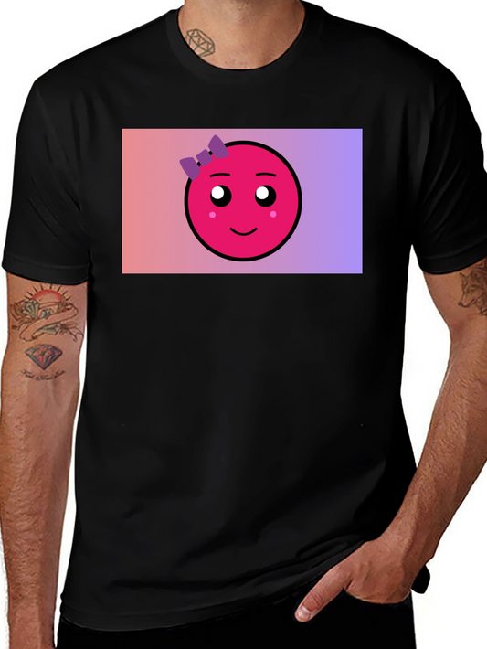 Cute Emoji Graphic Tee - Black