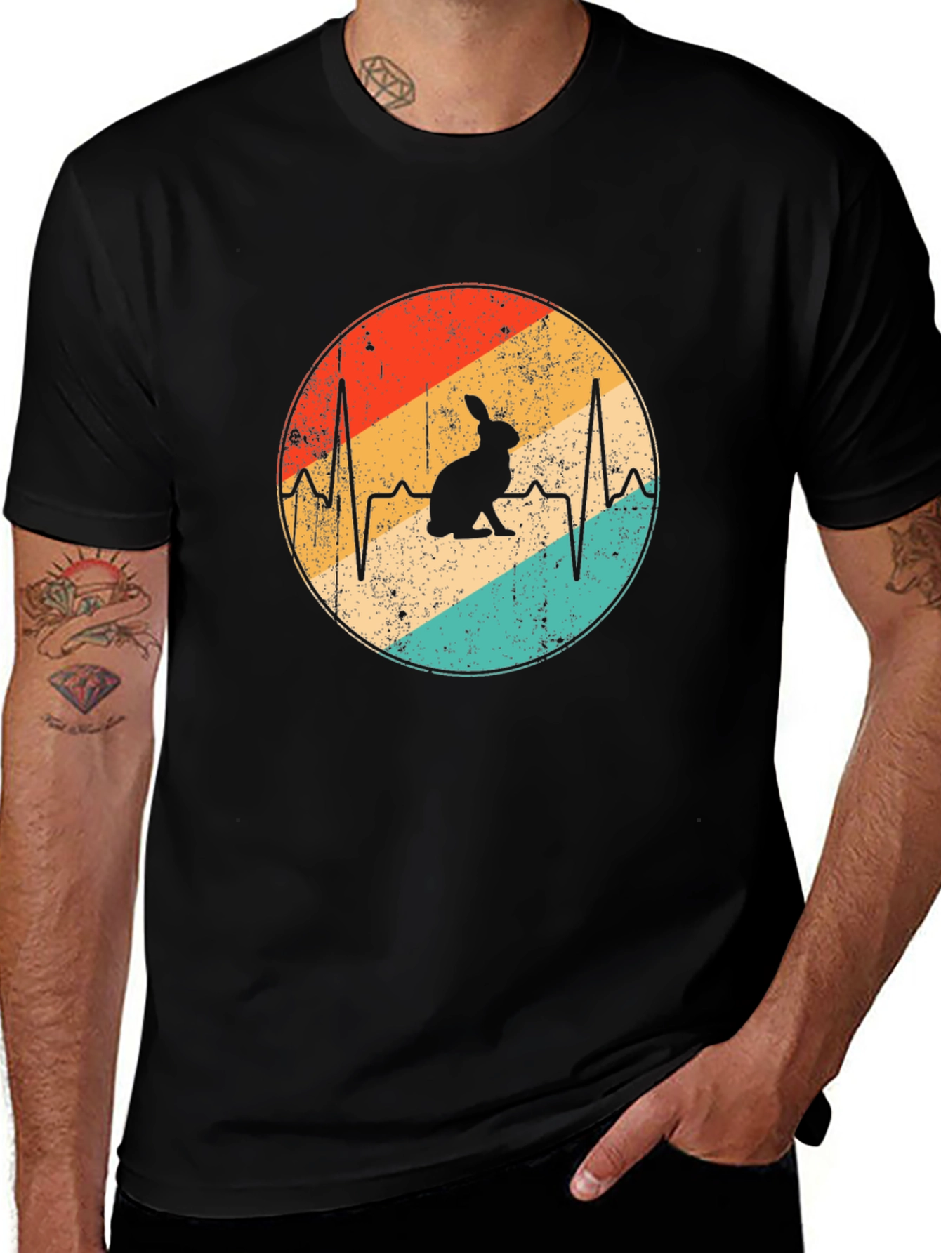 Rabbit Heartbeat Graphic Tee