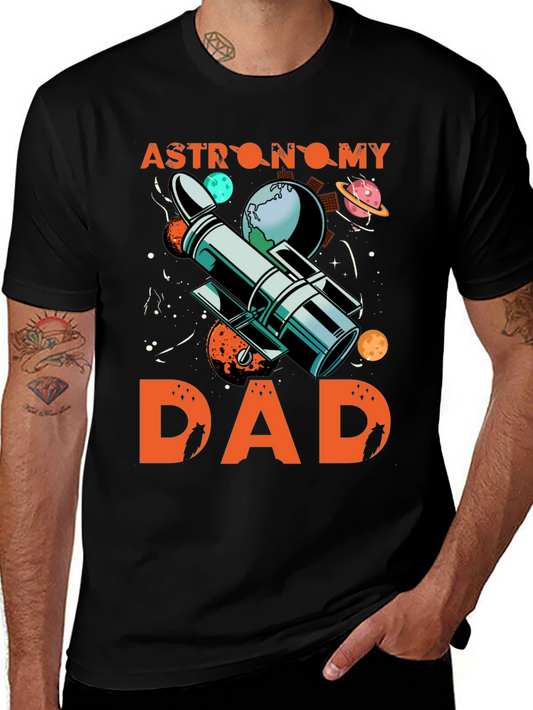 Astronomy Dad T-Shirt - Space Telescope Design