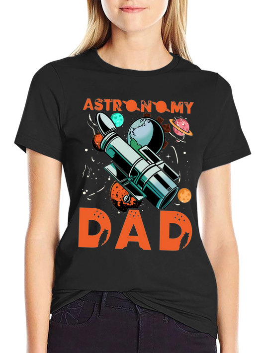 Astronomy Dad T-Shirt - Space Telescope Design
