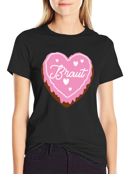 Braut Heart Cookie Graphic T-Shirt